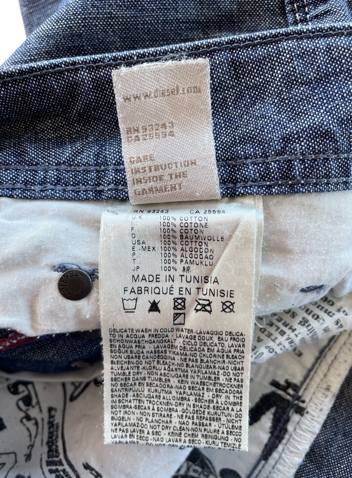 Diesel Diesel Rombee-XT Slim Carrot Jeans (P124) Size US 30 / EU 46 - 13 Thumbnail