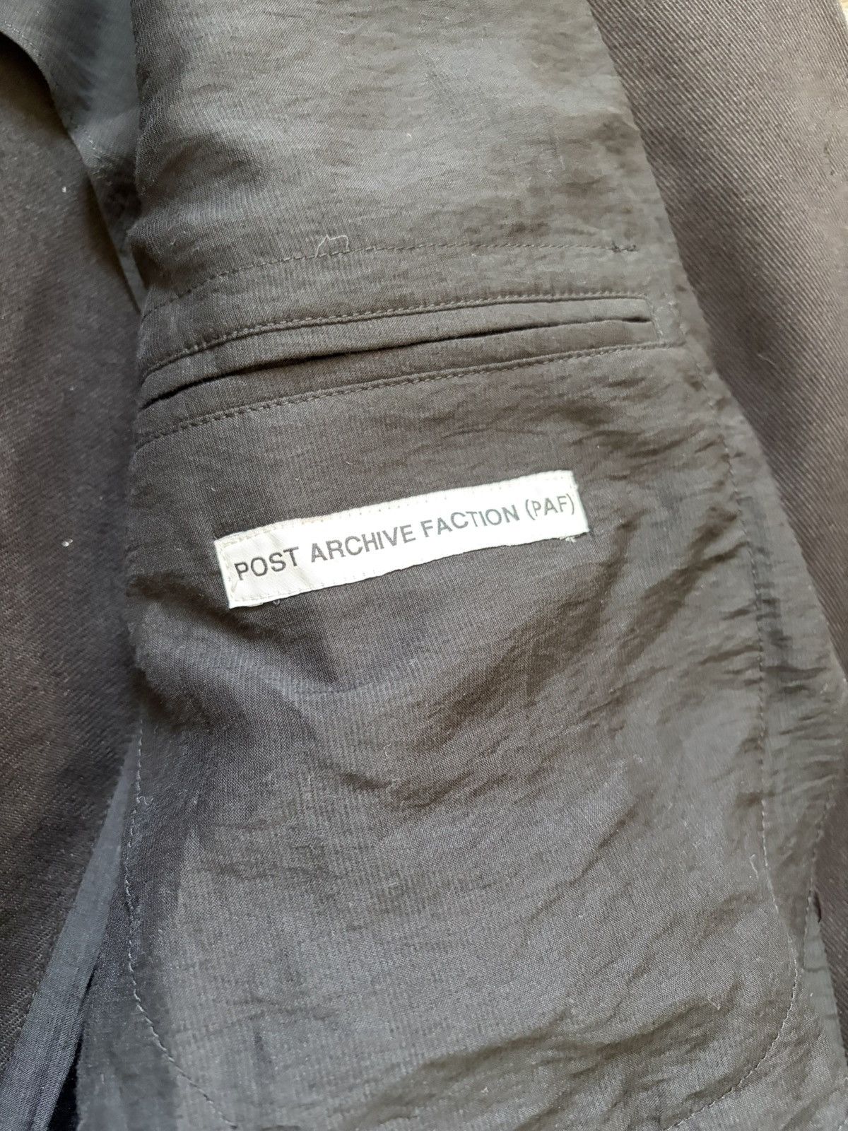 POST ARCHIVE FACTION (PAF) PAF SIMPLE BLAZER Size US L / EU 52-54 / 3 - 3 Thumbnail