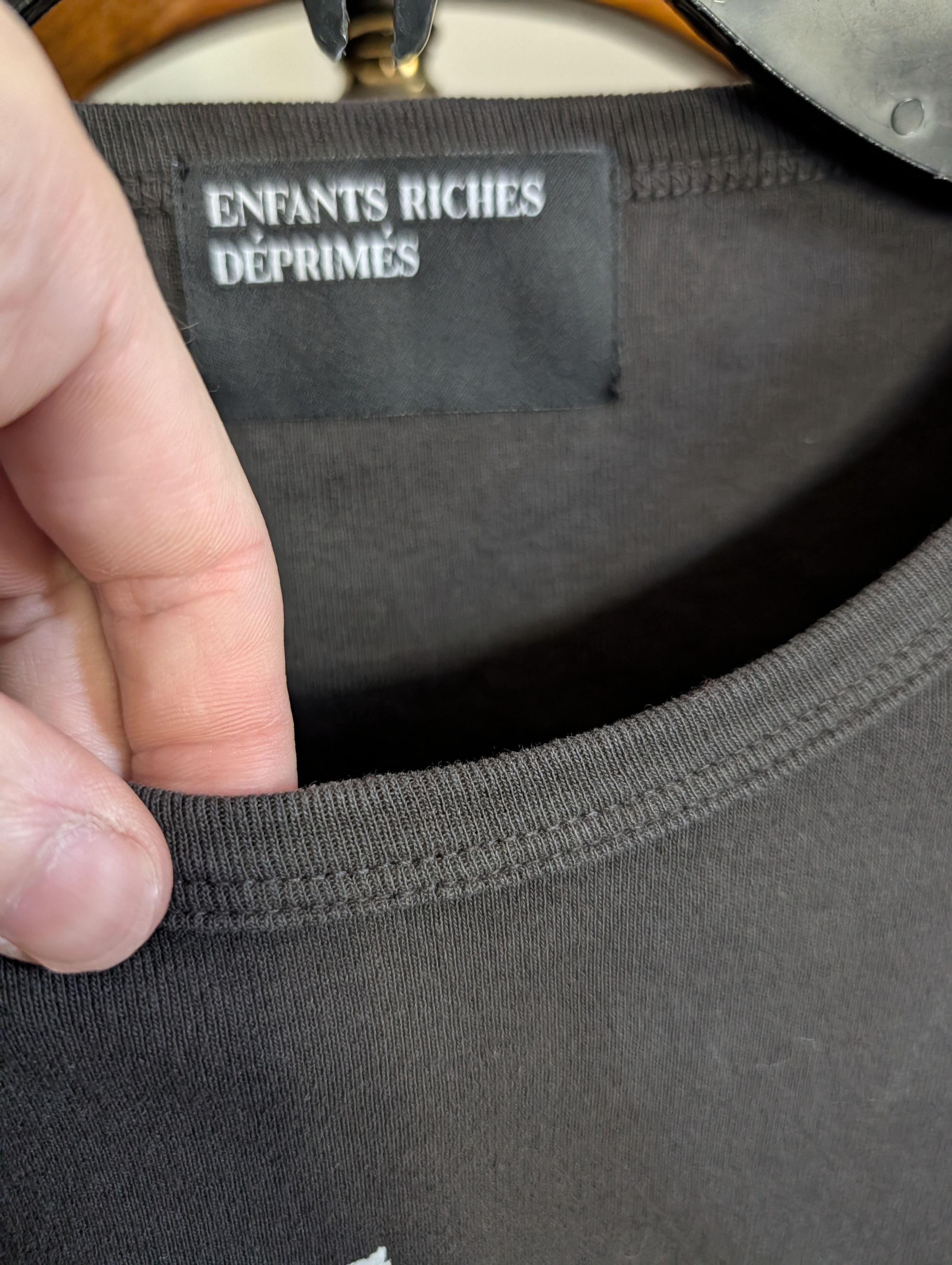 Enfants Riches Deprimes UN SECRET cropped black t-shirt new season distressed NWT Size M / US 6-8 / IT 42-44 - 7 Thumbnail