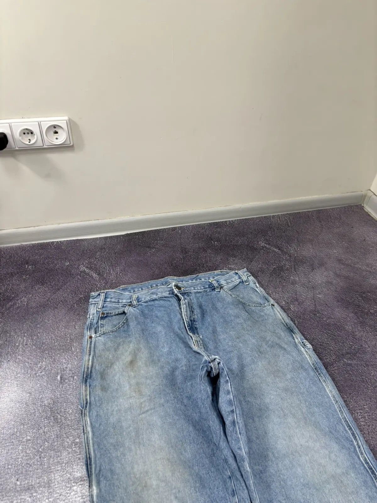 Dickies × Vintage Vintage Dickies American Blue Denim Work Hype Baggy Jeans Size US 38 / EU 54 - 7 Thumbnail