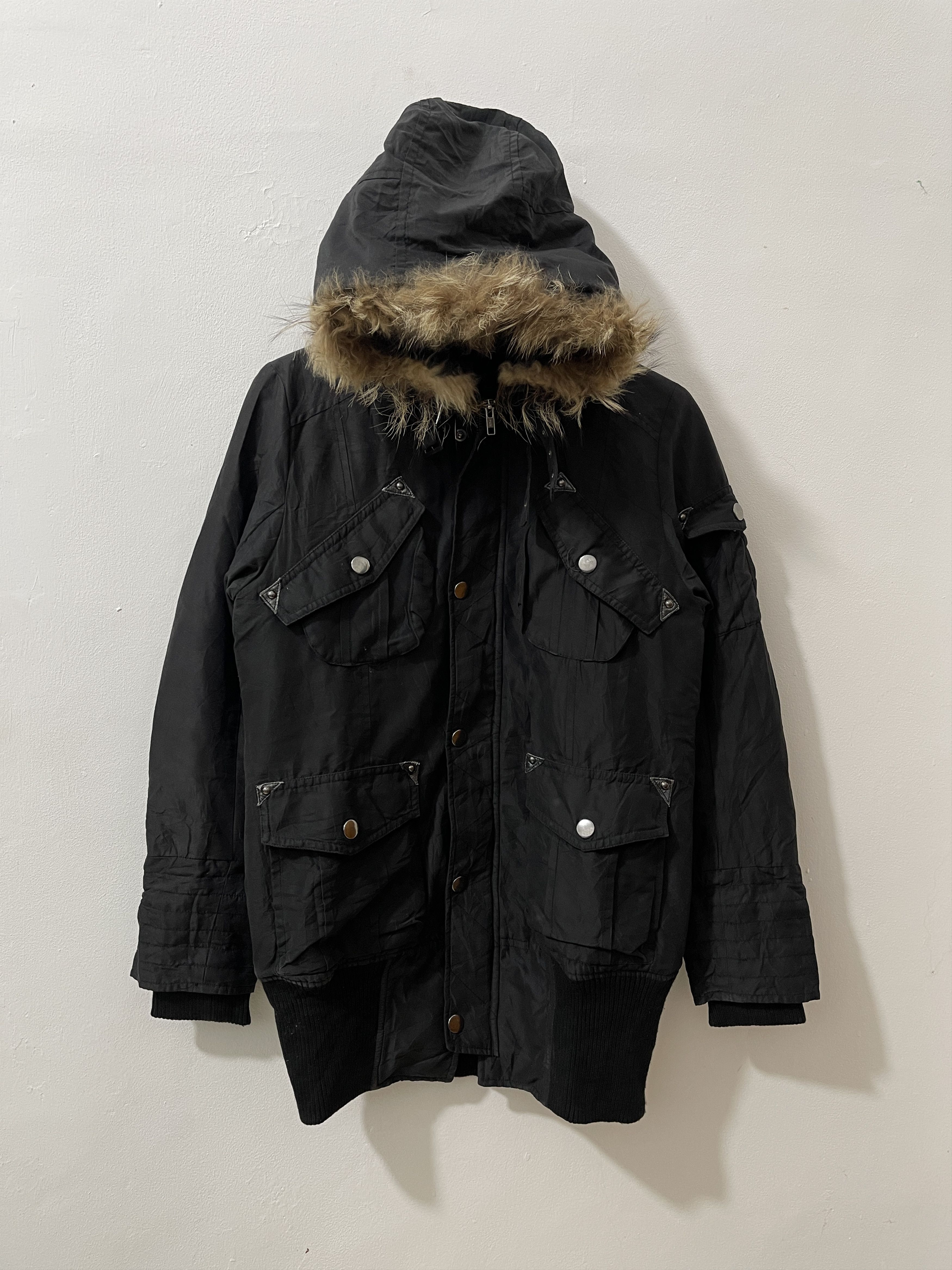 ジャケット・アウター leather fur jacket archive vkei fuga Fuga Lightly-Waxed Double Zipper Layer Fur Jacket – FOULMANNERED