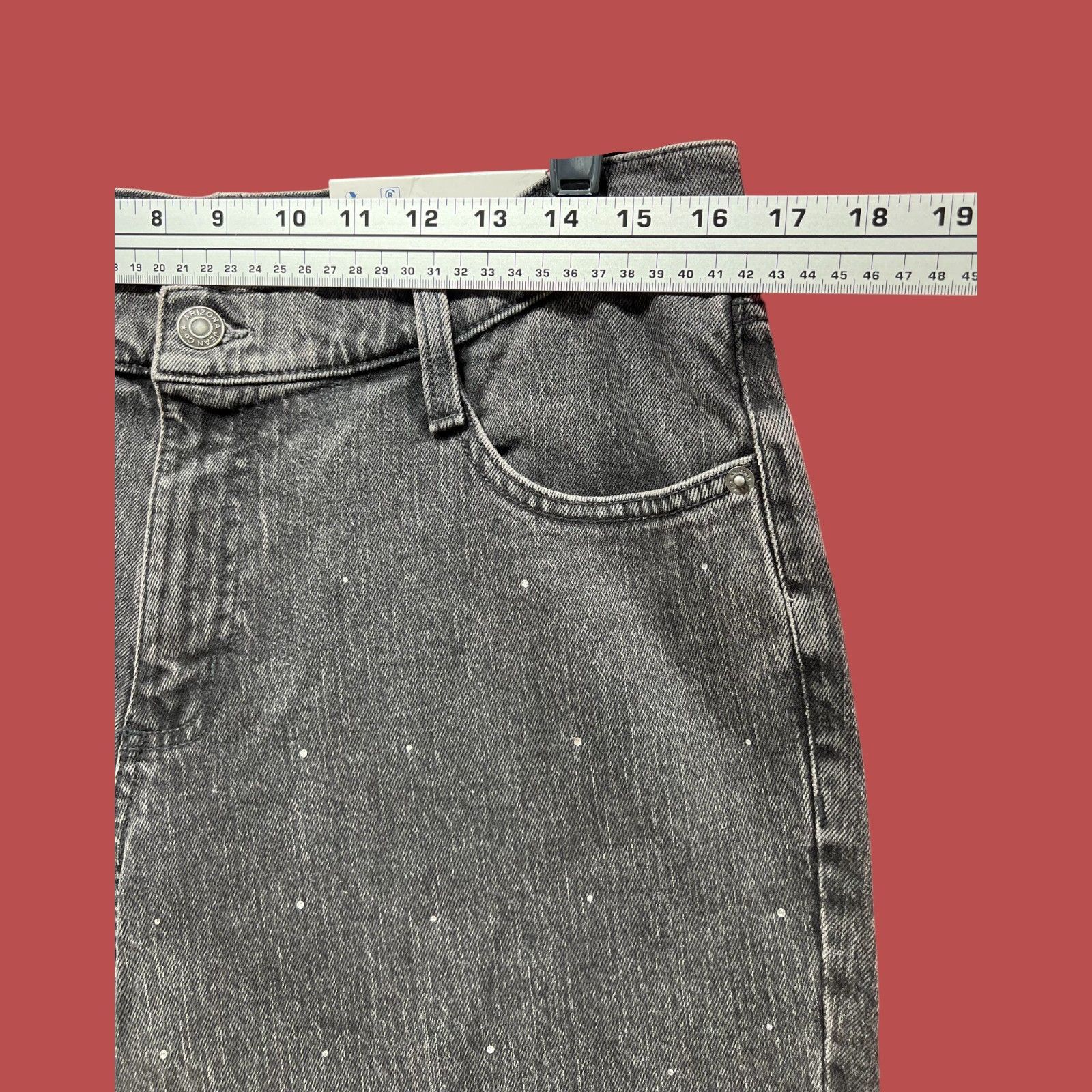 Arizona Jean Co. Arizona - Women's Low-Rise Baggy Jeans - Wide Leg - Rela Size 33" - 3 Thumbnail