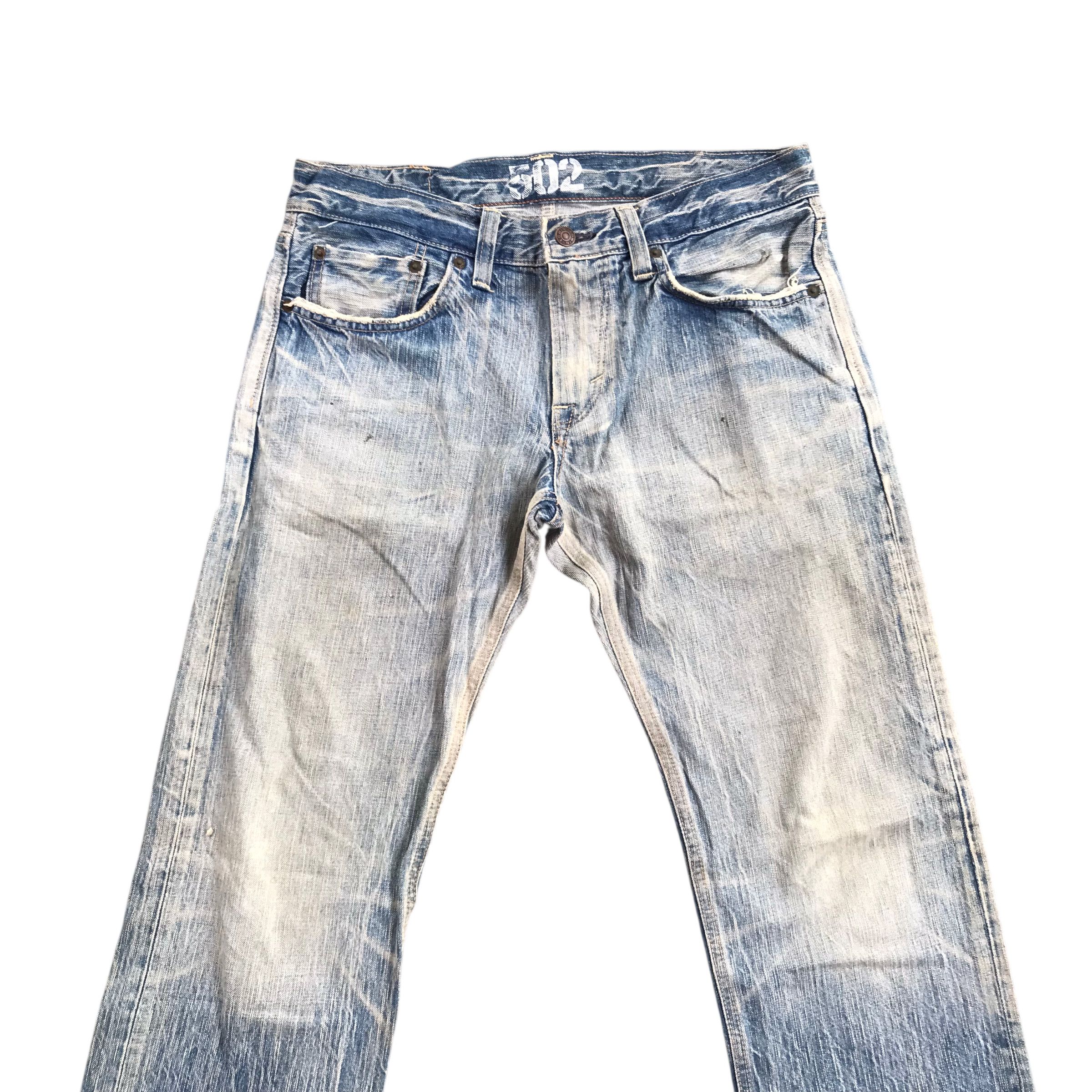Edwin Vintage Edwin 502 Distressed Denim Acid Wash-Size 33 Size US 30 / EU 46 - 2 Thumbnail