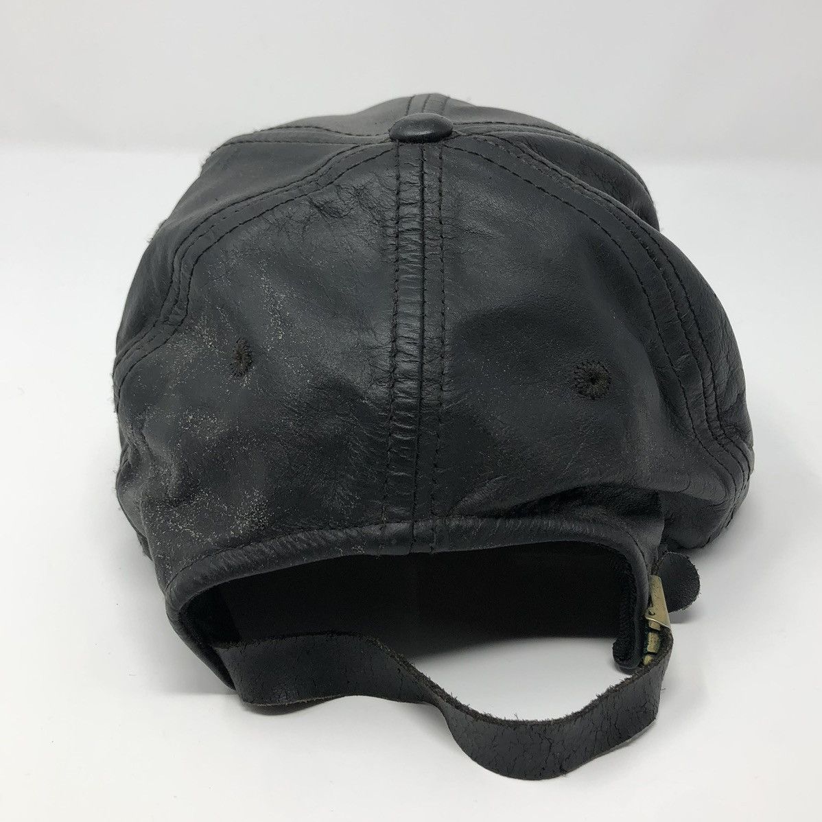 NFL × Sports Specialties × Vintage Sports Specialties Vintage Houston Oilers Script Leather Hat Size ONE SIZE - 4 Thumbnail