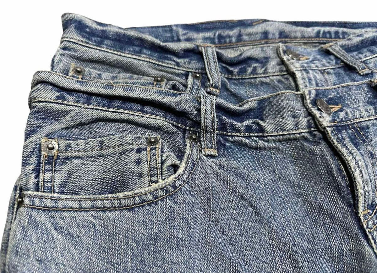 Japanese Brand × Le Grande Bleu (L.G.B.) × Tornado Mart 🔥Sick Y2K PPFM Distressed Boro Patchwork Double Waist Denim Size US 34 / EU 50 - 6 Thumbnail