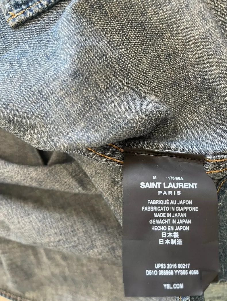 Saint Laurent Paris Saint Laurent Parisdenim shirt 2504-Nextarrow Size US M / EU 48-50 / 2 - 6 Thumbnail