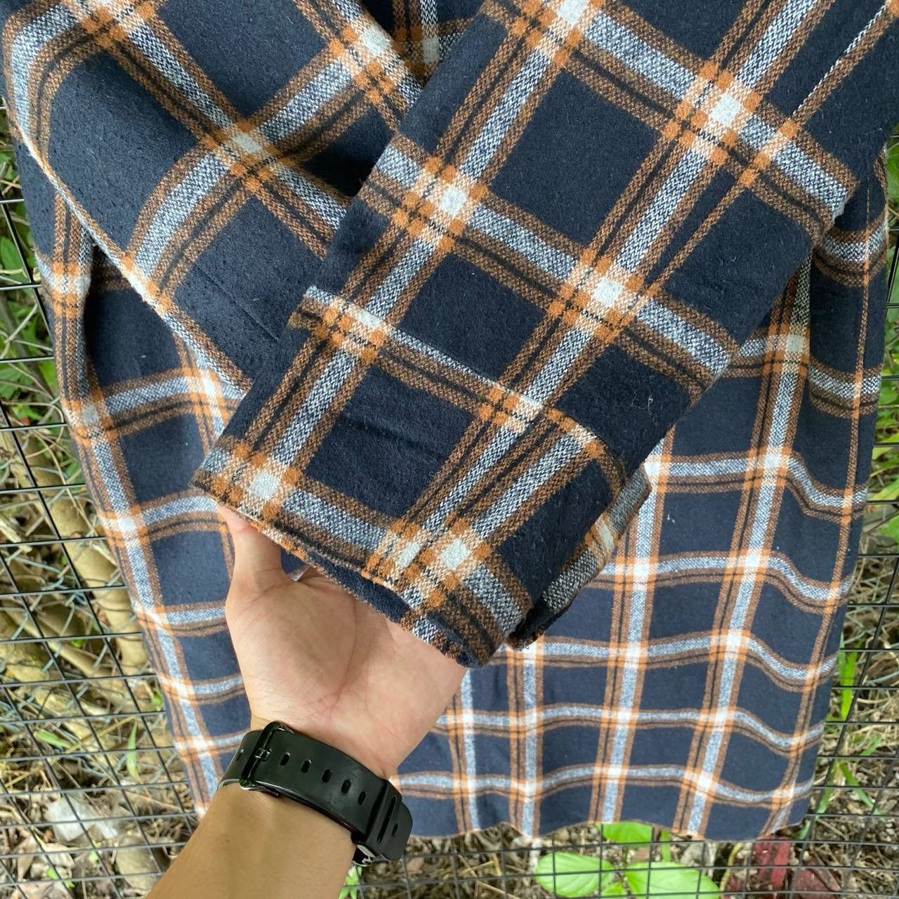 Japanese Brand Vtg Japan Checkered Board Long Coat Free Size Size US L / EU 52-54 / 3 - 10 Thumbnail