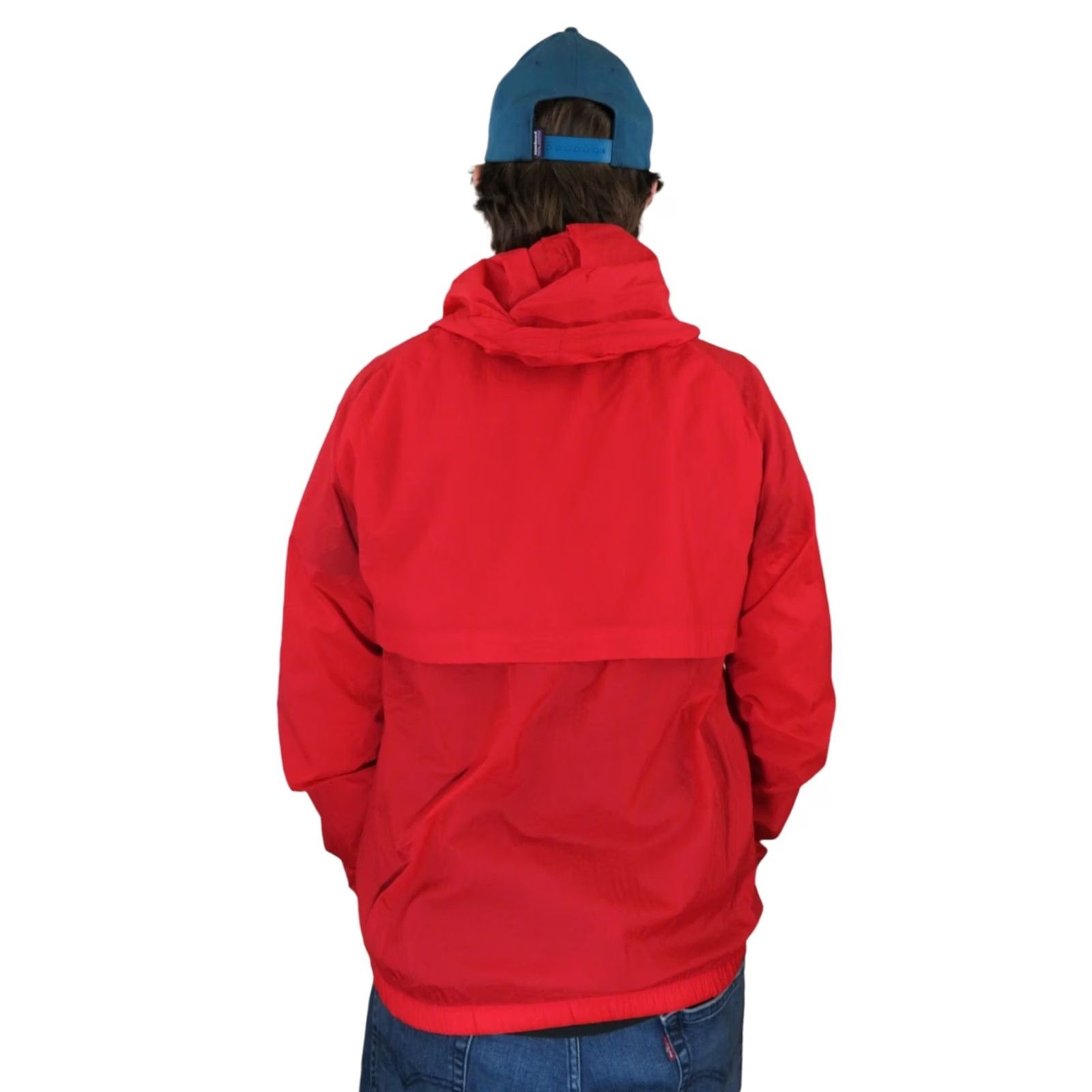 Champion VINTAGE Champion Anorak Jacket Mens Large Red 90s Y2K Windbreaker Rain Coat Running Size US L / EU 52-54 / 3 - 3 Thumbnail