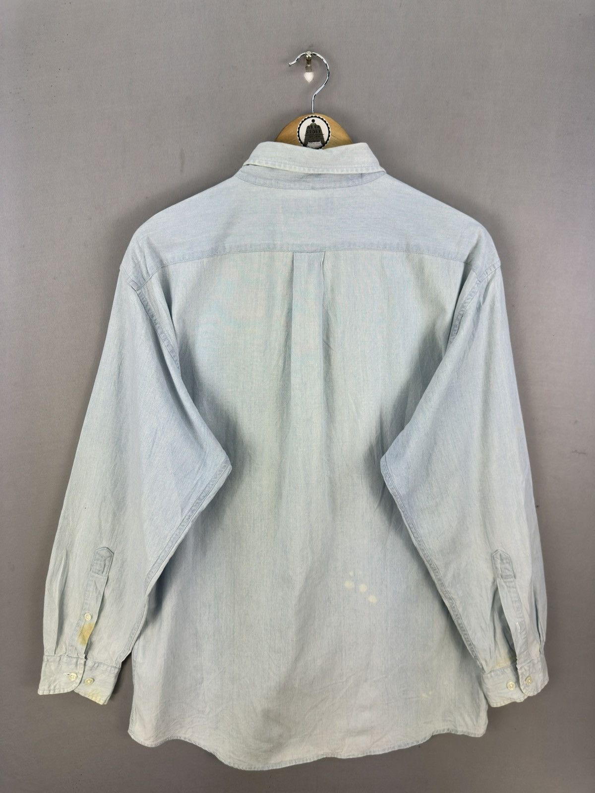 Edwin Edwin Double Pocket Denim Flannel Shirt Button Up Size US L / EU 52-54 / 3 - 4 Thumbnail