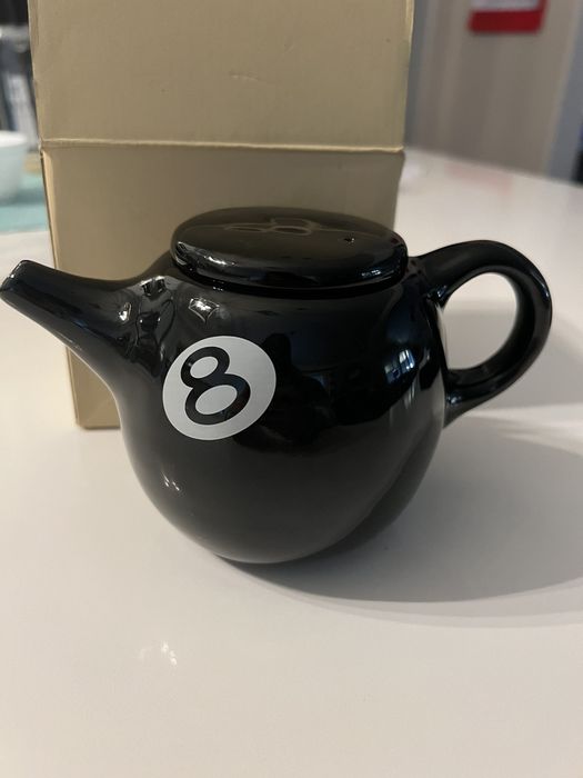Stussy Rare Mystic 8BALL TEAPOT WITH LID HOMEGOODS KETTLE STUSSY Grailed