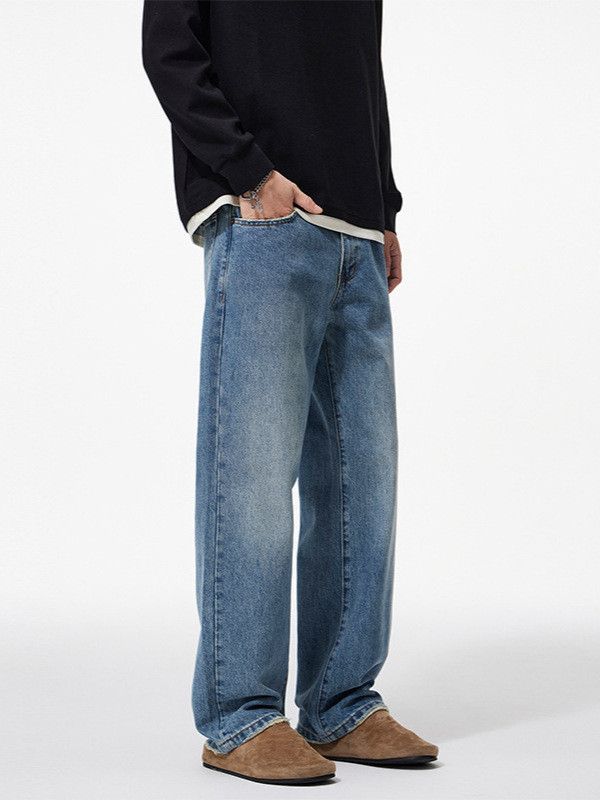 Japanese Brand American high street men's loose casual straight leg jeans Size US 32 / EU 48 - 2 Thumbnail