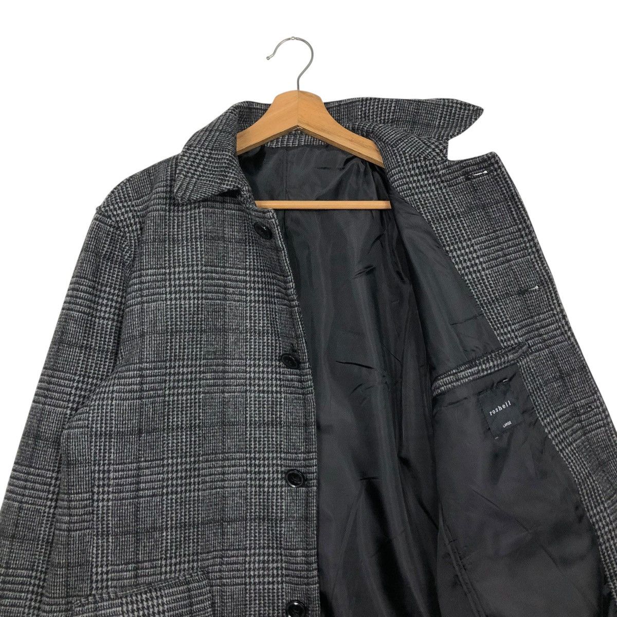 Japanese Brand 🔥VINTAGE CHORE BUTTON JACKET ROSHELL TARTAN ISSEY MIYAKE Size US L / EU 52-54 / 3 - 14 Thumbnail