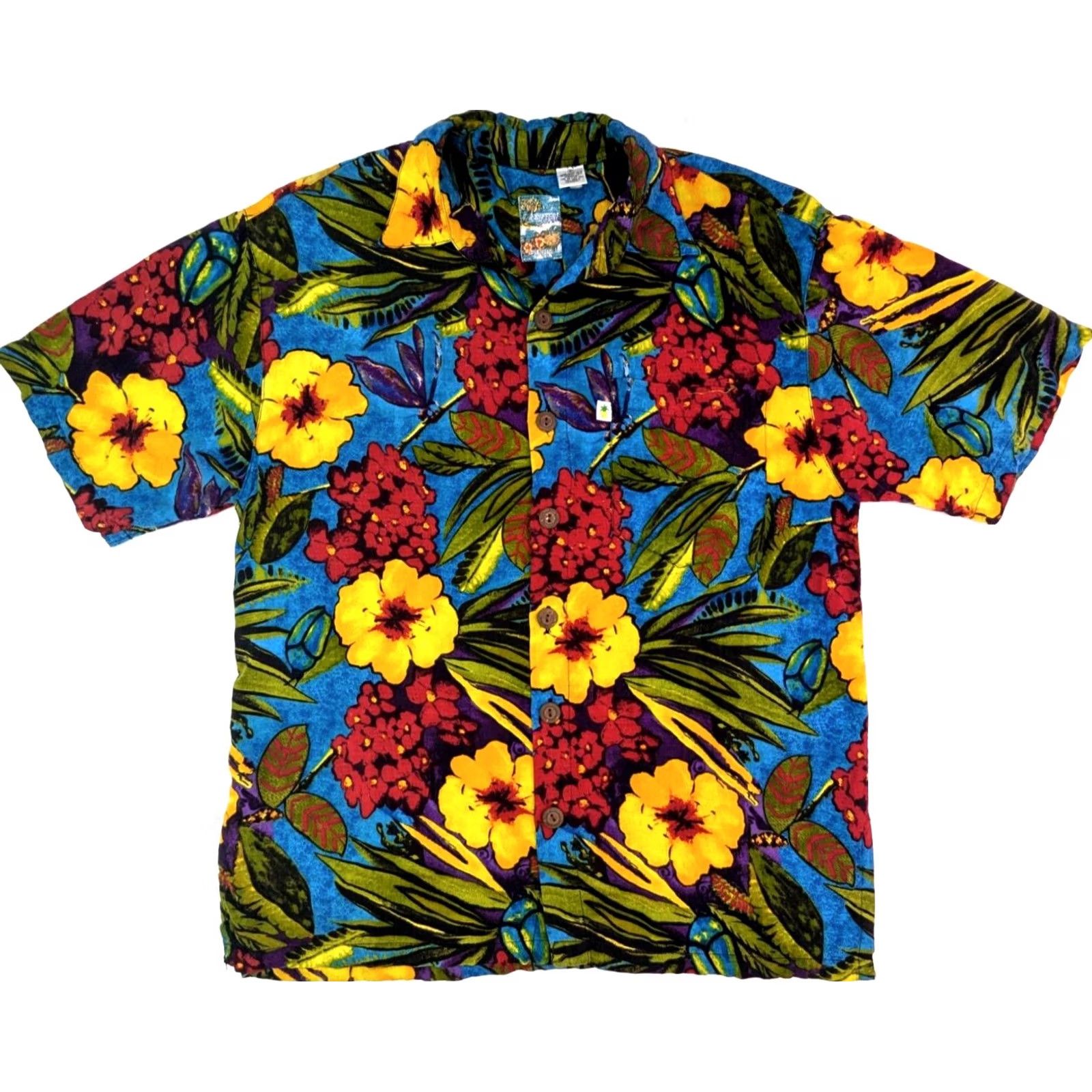 Reyn Spooner Pineapple Moon Hawaiian Shirt Men S Multicolor Floral Button Up Reyn Spooner Size US S / EU 44-46 / 1 - 2 Thumbnail