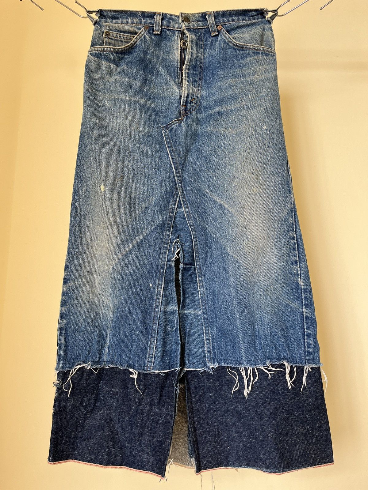 Levi's Reconstructed Vintage 80’s Levis Orange Tab Skirt Size 28" / US 6 / IT 42 - 1 Thumbnail