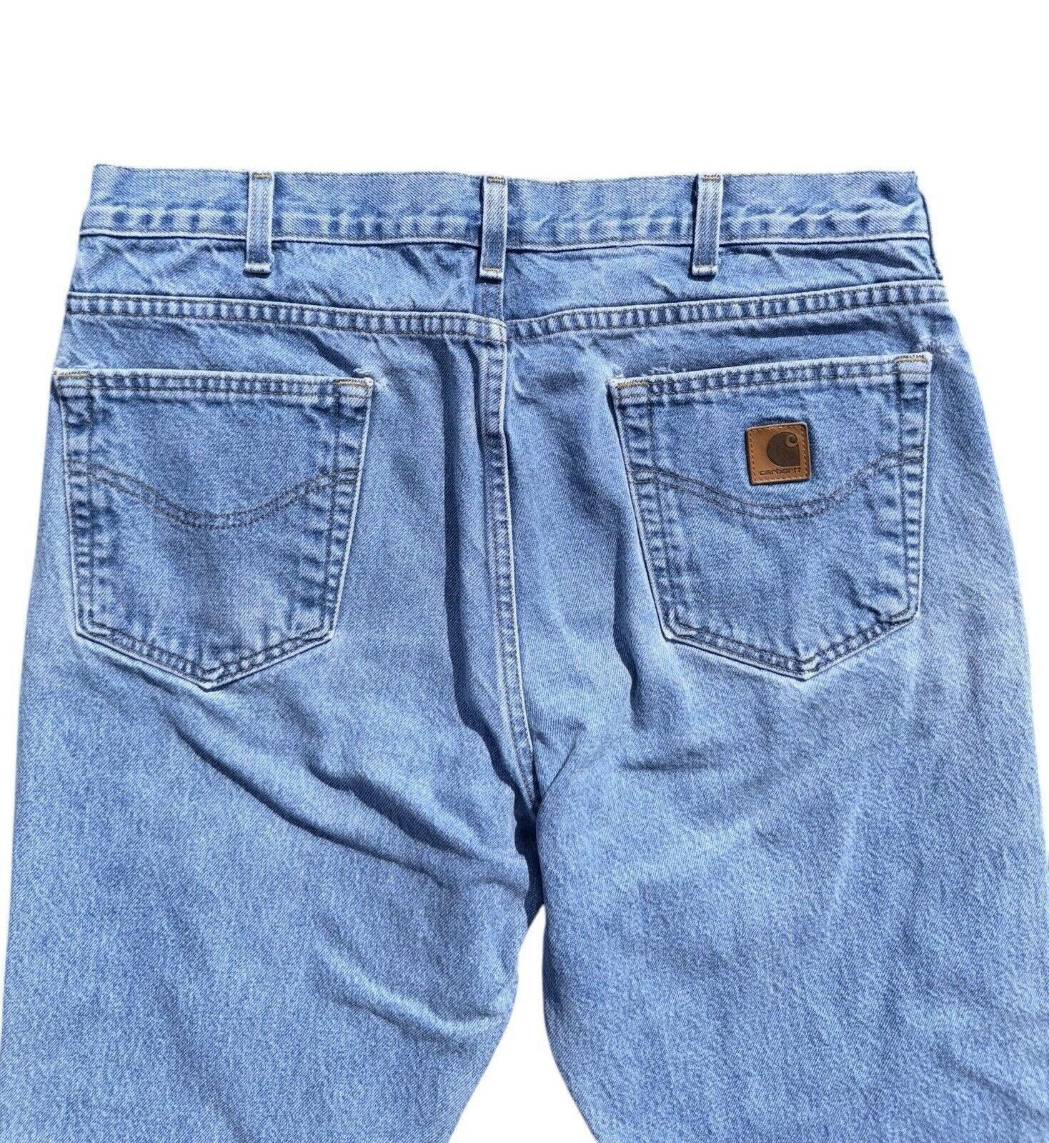 Carhartt Vintage Carhartt Blue Wash Relaxed Fit Jeans 36x30 Size US 36 / EU 52 - 6 Thumbnail