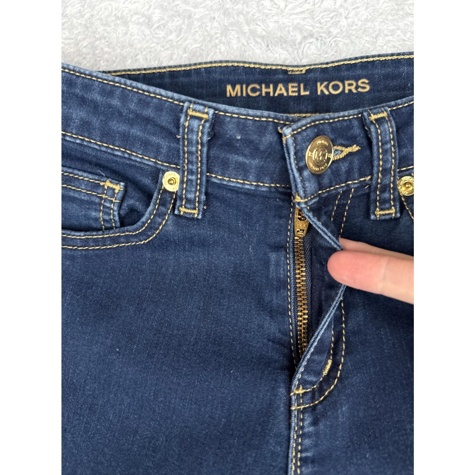 Michael Kors Michael Kors Selma Skinny Jeans Womens 2 Blue Stretch Denim 5 Pocket Zip Fly Size 26" / US 2 / IT 38 - 5 Thumbnail