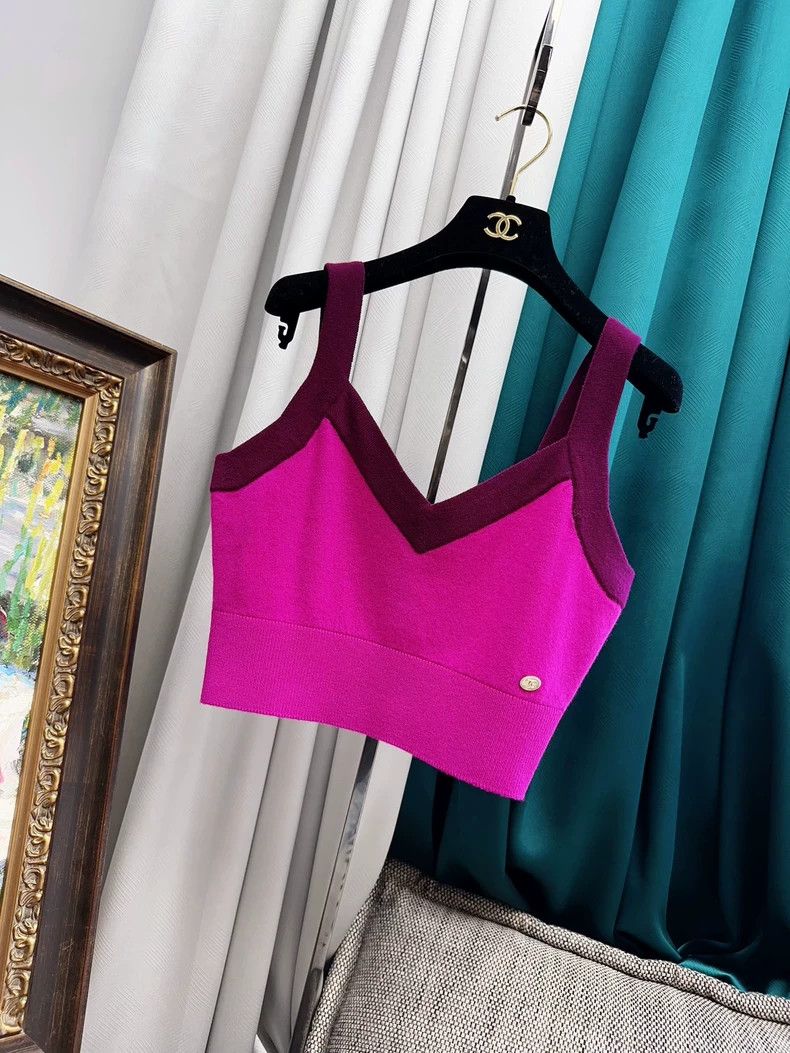 Chanel Chanel 20A Kangpeng Street Show Purple Cashmere Suspender Size XS / US 0-2 / IT 36-38 - 1 Thumbnail