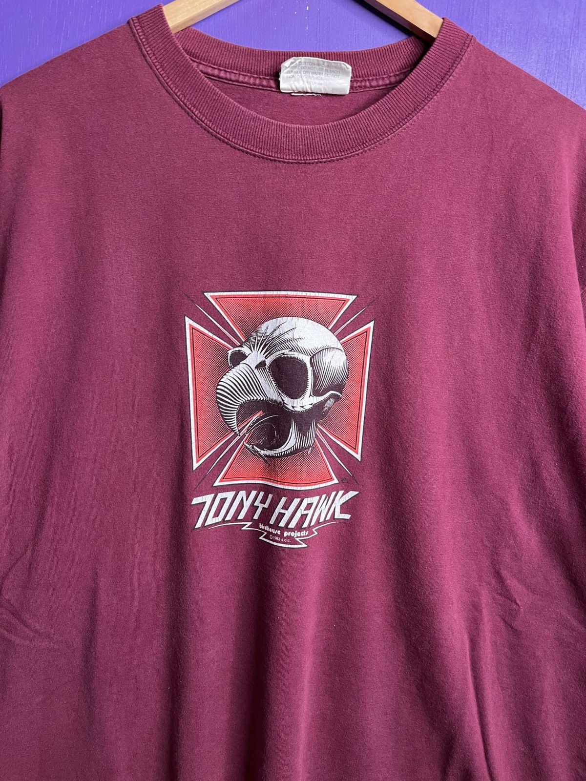 Tony Hawk × Vintage Vintage 90s Birdhouse Tony Hawk bird skull t-shirt Size US XL / EU 56 / 4 - 3 Thumbnail