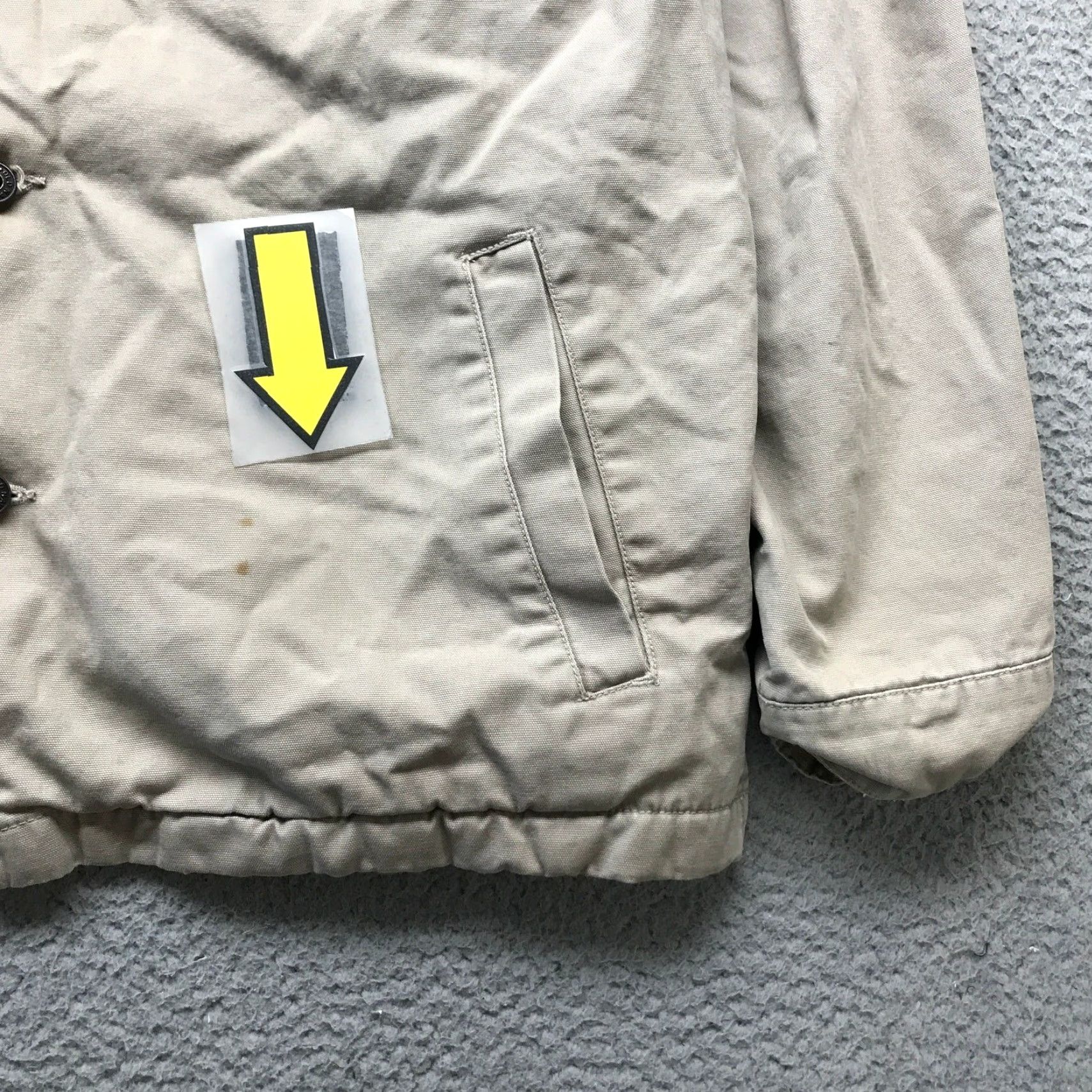 Old Navy VINTAGE Old Navy Painters Corduroy Fleece Lined Jacket Mens Medium Tan Barn Coat Size US M / EU 48-50 / 2 - 3 Thumbnail