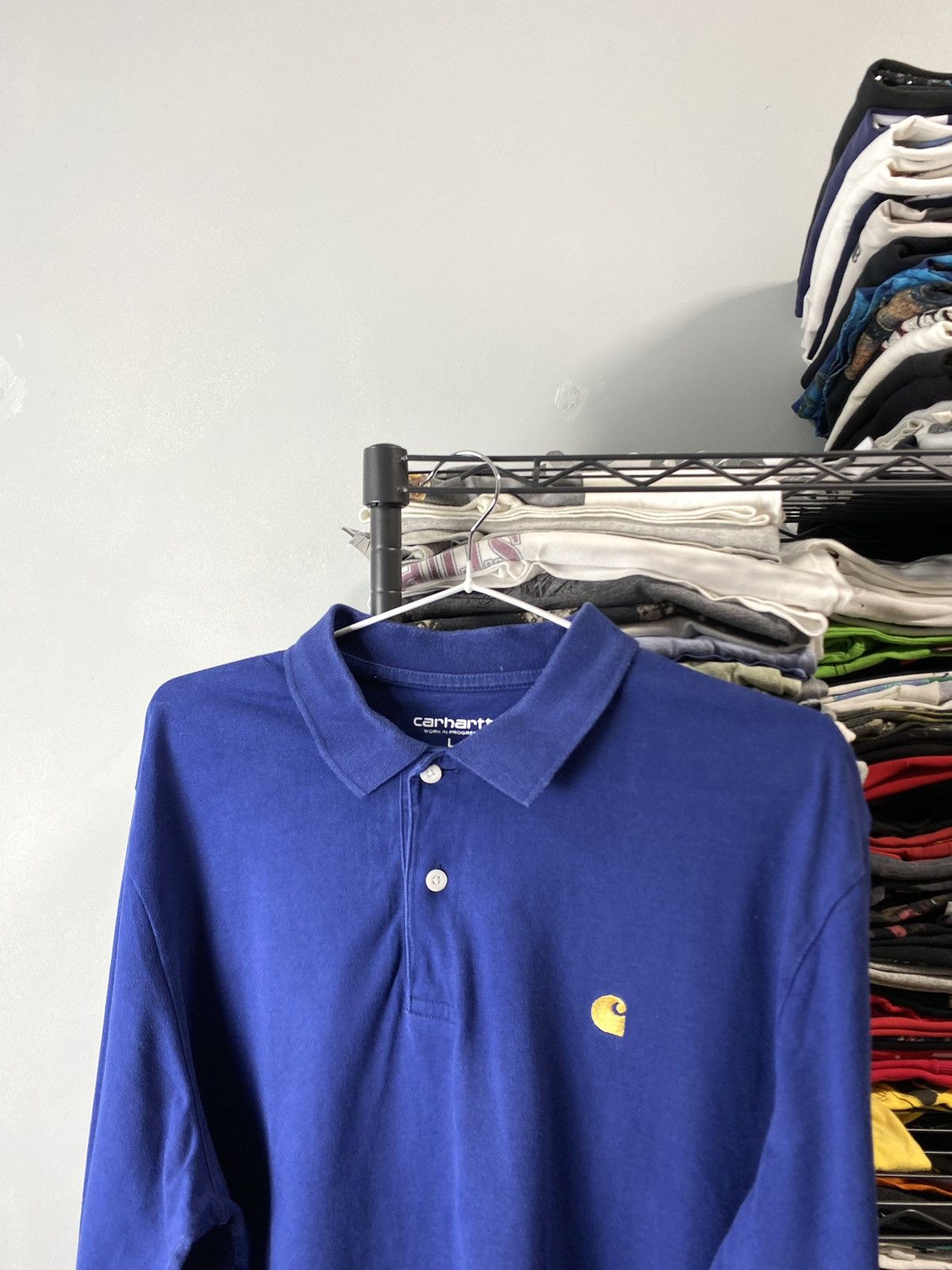 Carhartt Y2K Vintage Carhartt Longsleeve Embroidered Logo Size US L / EU 52-54 / 3 - 2 Thumbnail