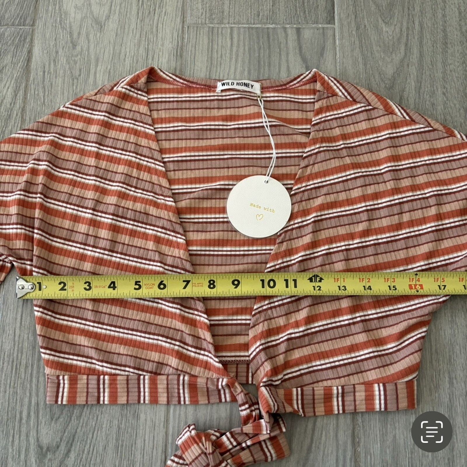 Other NWT Wild Honey Short Sleeve Crop Top Women’s Small Orange Size S / US 4 / IT 40 - 7 Thumbnail