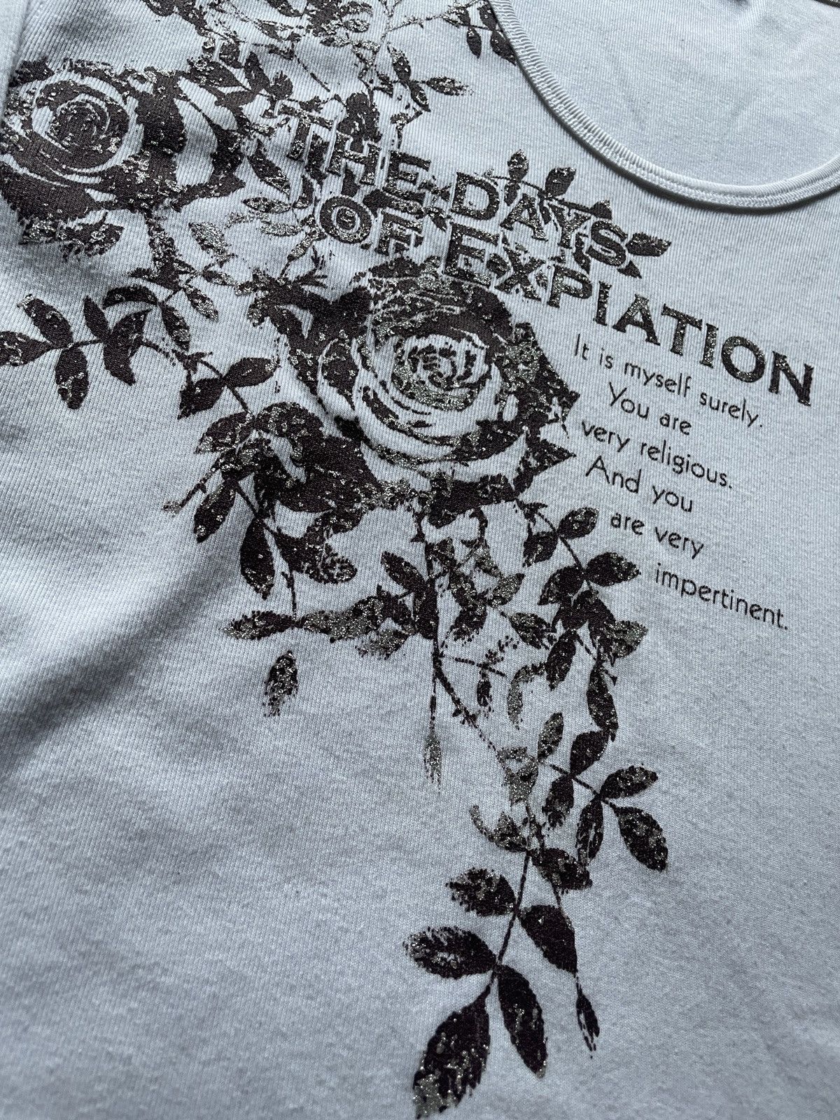 If Six Was Nine 2000s Japanese archive Vkei Poem Floral Long Sleeve Top Size US M / EU 48-50 / 2 - 5 Thumbnail