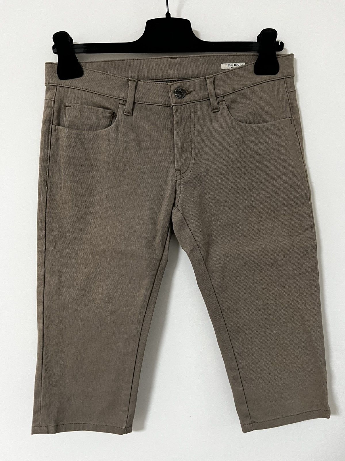 Miu Miu Miu miu bermuda shorts s beige camel Size 28" / US 6 / IT 42 - 2 Thumbnail