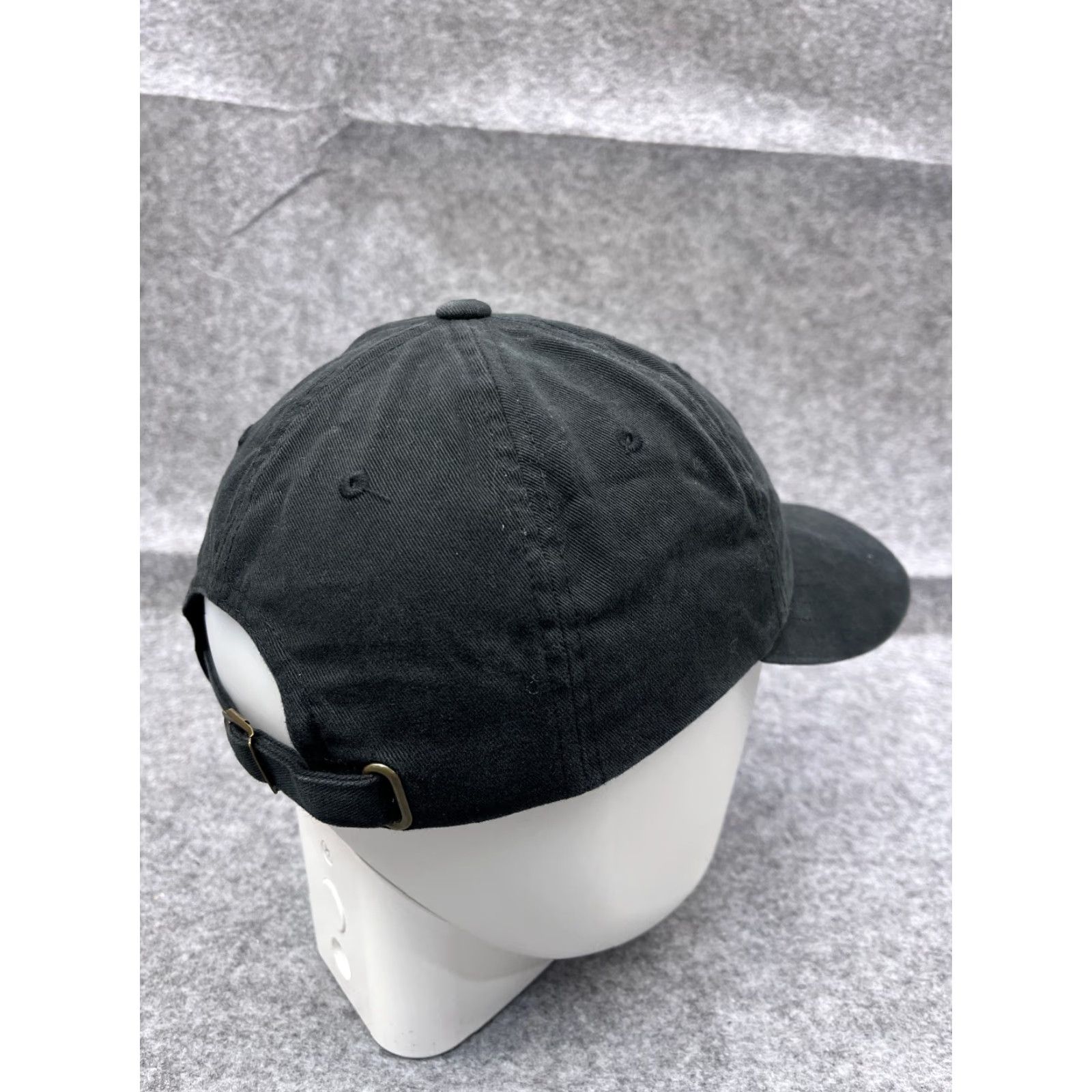 Vintage Yupoong Hat Cap Strap Back Adult Black Cotton Baseball Cap Mens One Size Twill Vintage: No Size ONE SIZE - 7 Thumbnail