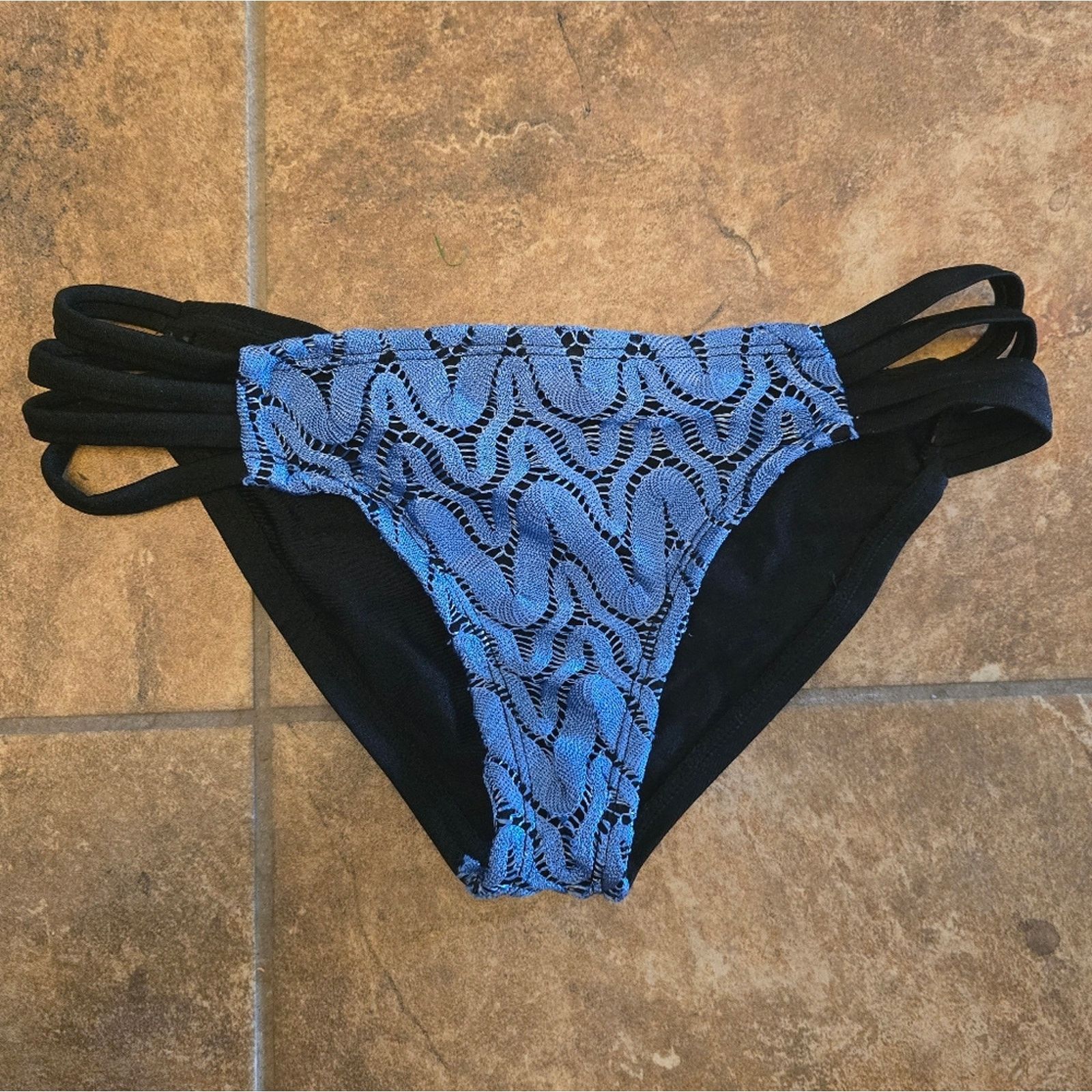 Other Black Blue | AQUAMARINE | Bikini Bottom Size ONE SIZE - 1 Thumbnail