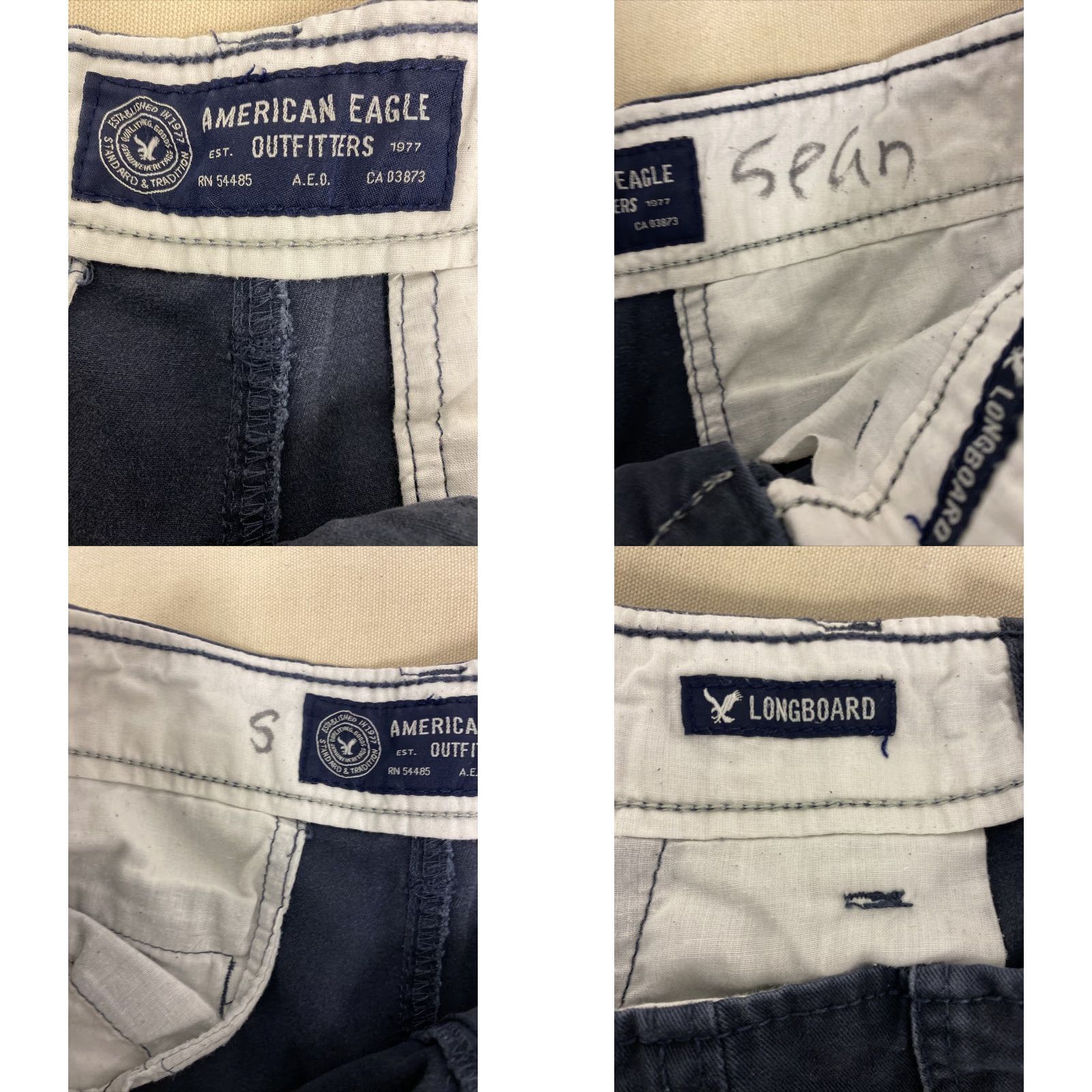 American Eagle Outfitters American Eagle Chino Shorts Mens 32 Navy Blue Casual Comfort Flat Front Size US 32 / EU 48 - 8 Thumbnail