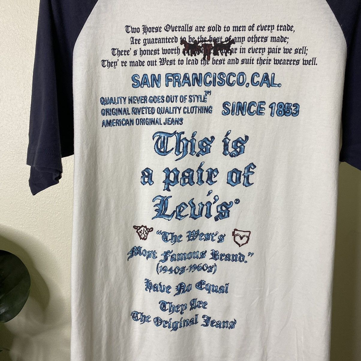 Levi's × Vintage Vintage 90s Levis Seditionaries Poem Cyber Gothic Style Tee Size US L / EU 52-54 / 3 - 2 Thumbnail