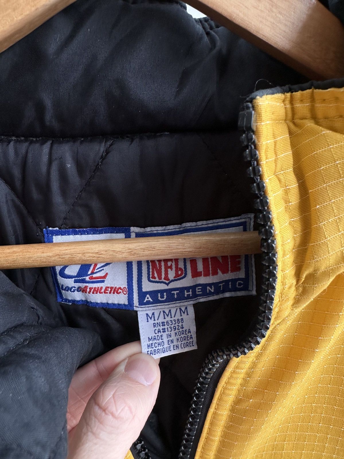 NHL × Vintage Vintage Pittsburgh Steelers NHL Logo Athletic Bomber Jacket Size US M / EU 48-50 / 2 - 11 Thumbnail