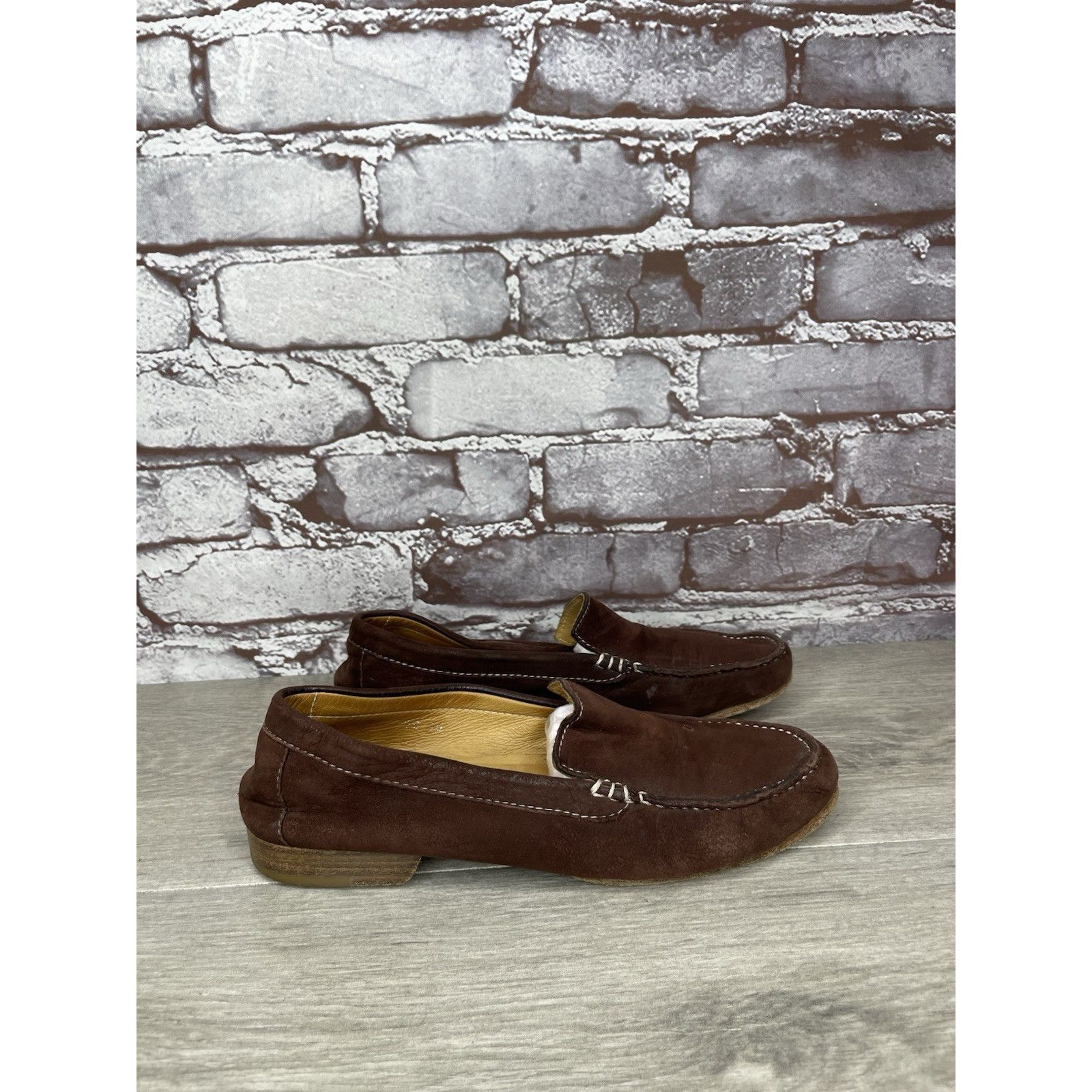 Giorgio Armani Giorgio Armani Brown Suede Loafers Leather Sole Driving Shoe Size US 6 / IT 36 - 3 Thumbnail