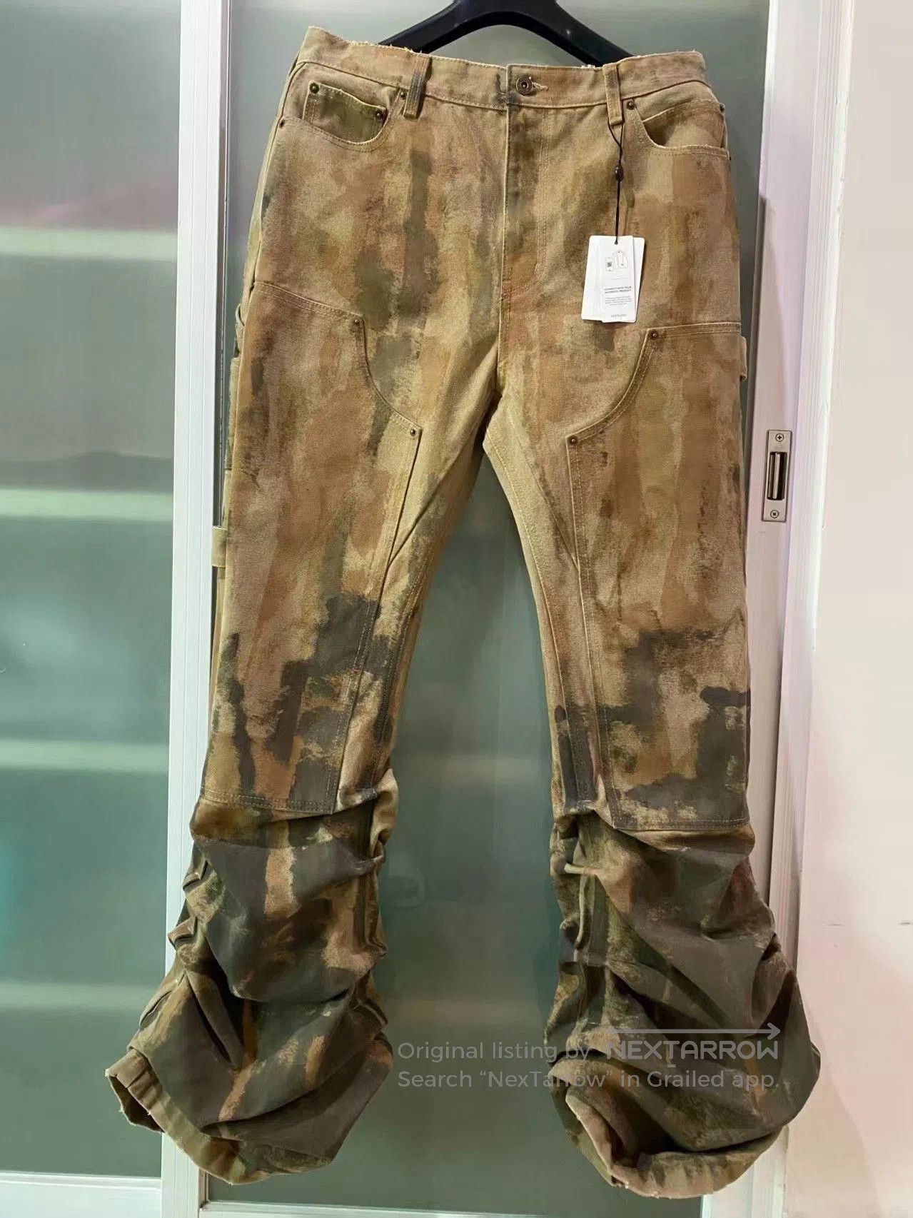 WE11DONE we11done Distressed Zipper Casual Pants. Size US 34 / EU 50 - 1 Thumbnail