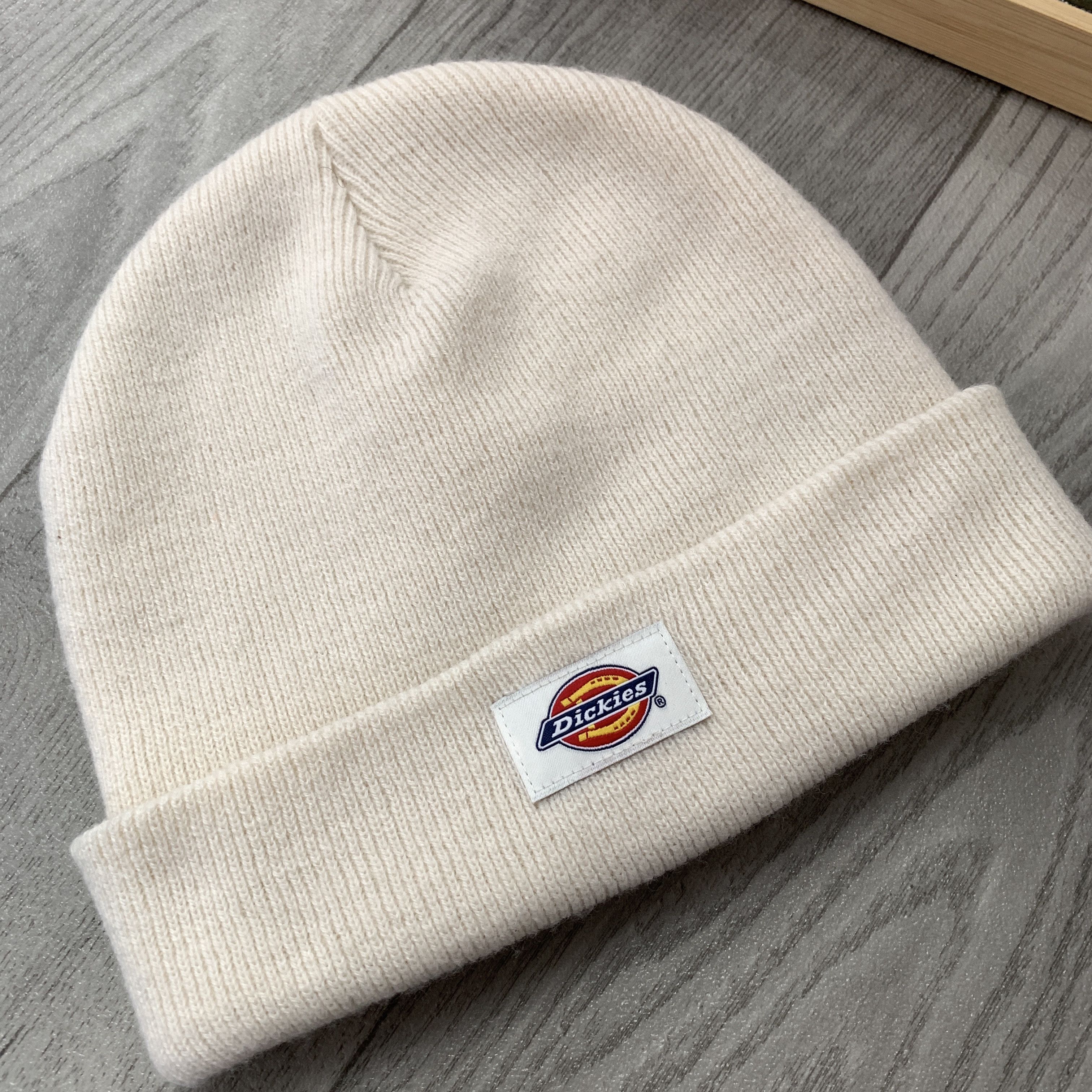 Dickies Dickies Beige Icon Logo Winter Beanie Hat Cap Size ONE SIZE - 3 Thumbnail