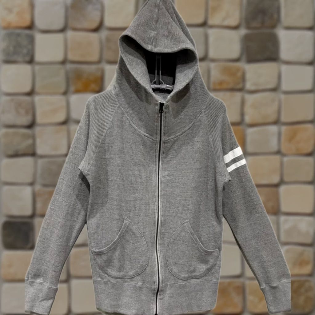 Vintage Momotaro Jeans Going to Battle Sweat Double Zip Hoodie L Gray Used Size US L / EU 52-54 / 3 - 1 Thumbnail