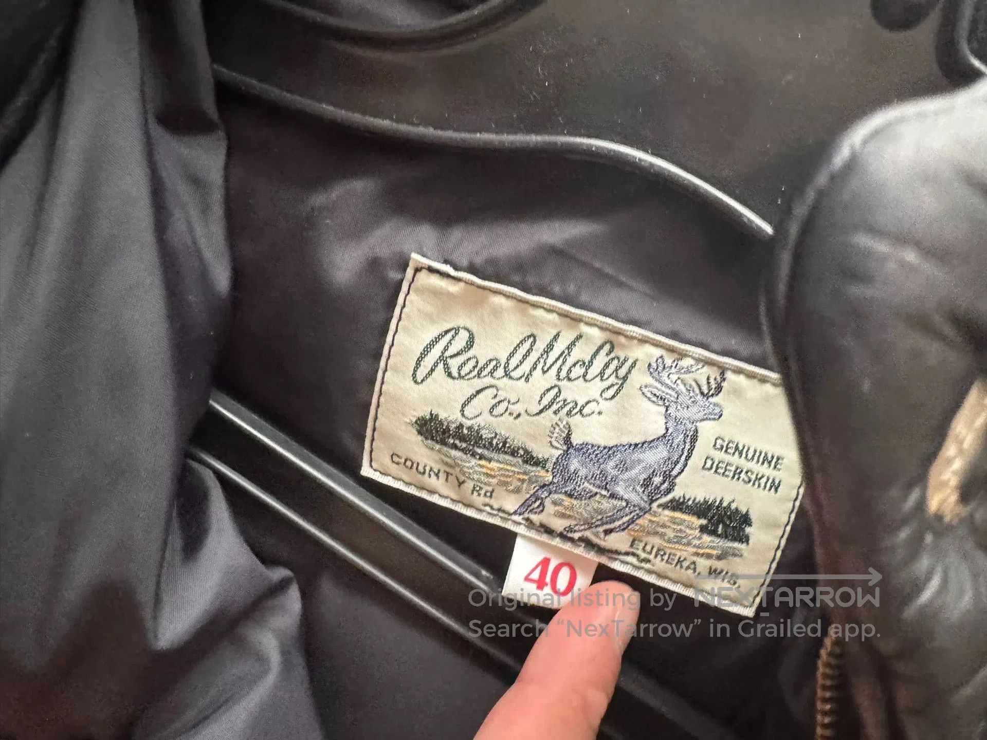 The Real McCoy's real mccoys short leather down jacket. Size US M / EU 48-50 / 2 - 2 Thumbnail