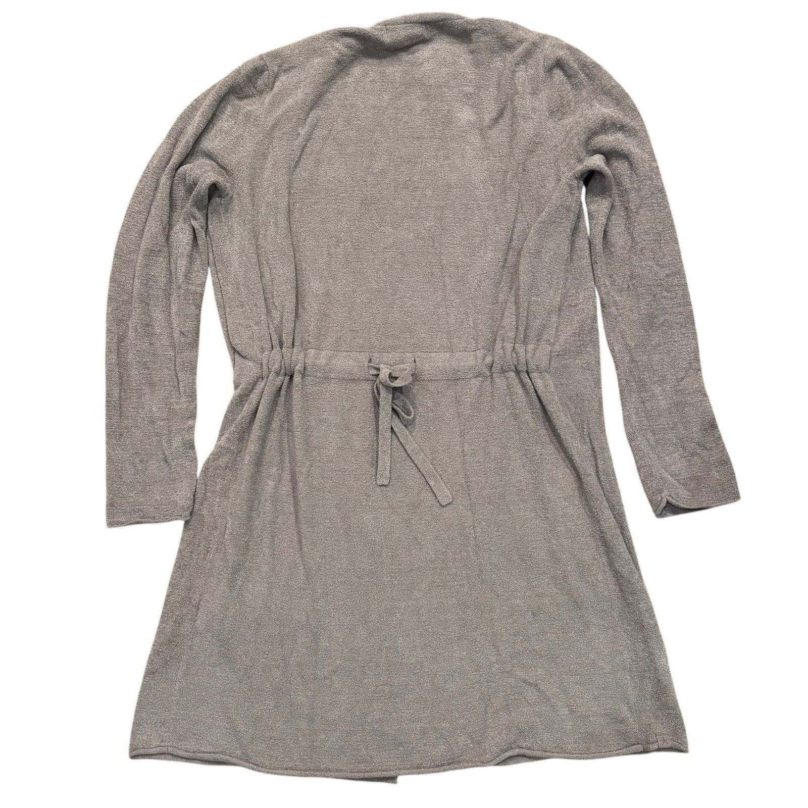 Other Barefoot Dreams Cozy Taupe Open Cardigan Drawstring Small Size S / US 4 / IT 40 - 3 Thumbnail
