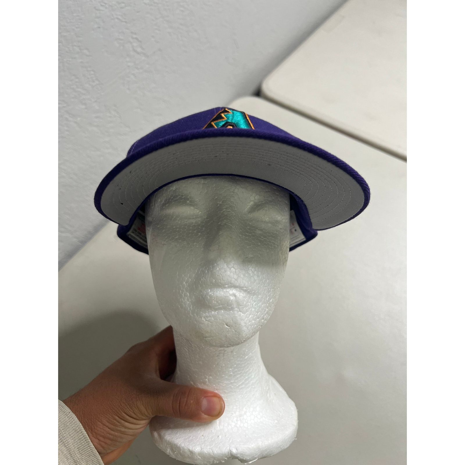 Vintage Vintage Arizona Diamondbacks Purple Strapback Hat 90s wool Size ONE SIZE - 6 Thumbnail