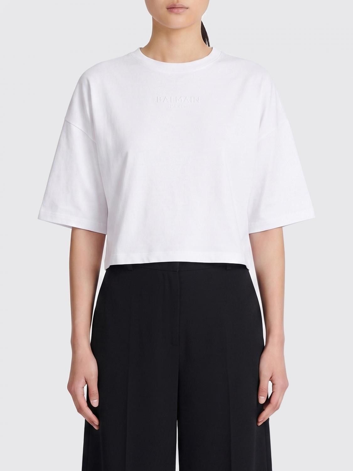 Balmain Balmain T-Shirt Woman White Size M / US 6-8 / IT 42-44 - 1 Thumbnail