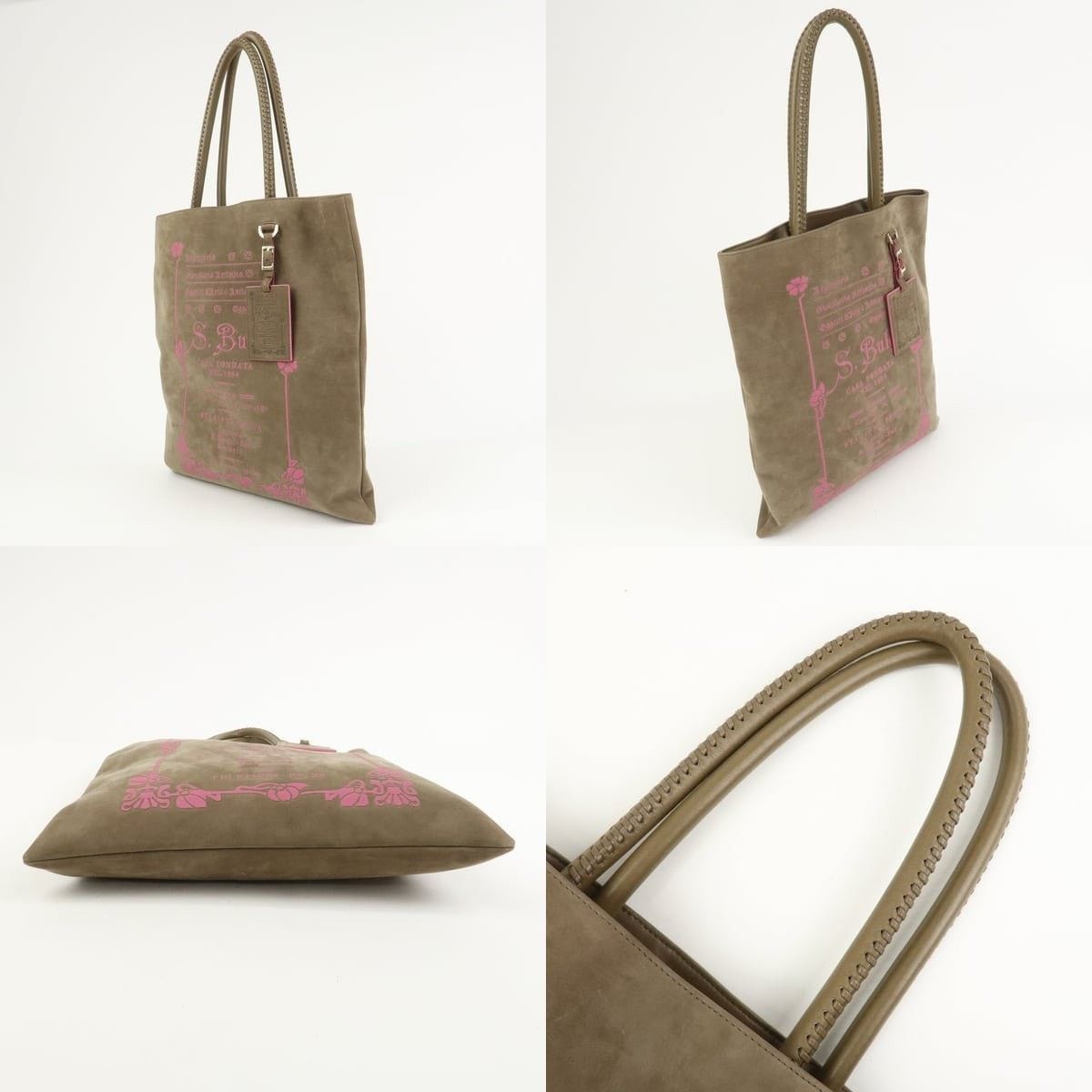 Bvlgari Bvlgari Collezione Suede Tote Tan Size ONE SIZE - 3 Thumbnail