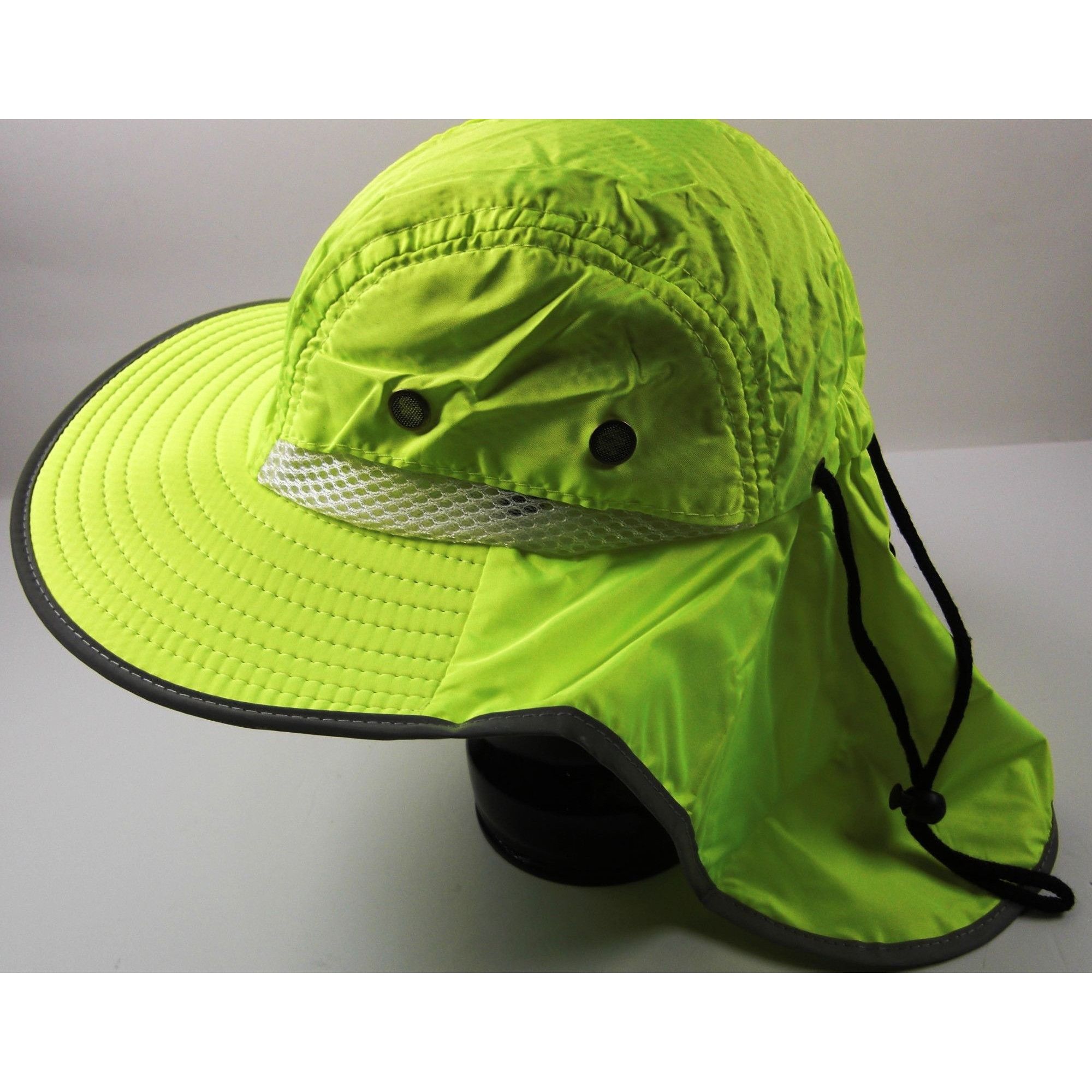 Other Hat High Visibility Reflective Work Safety Sun Hat Yellow Wi Size ONE SIZE - 3 Thumbnail