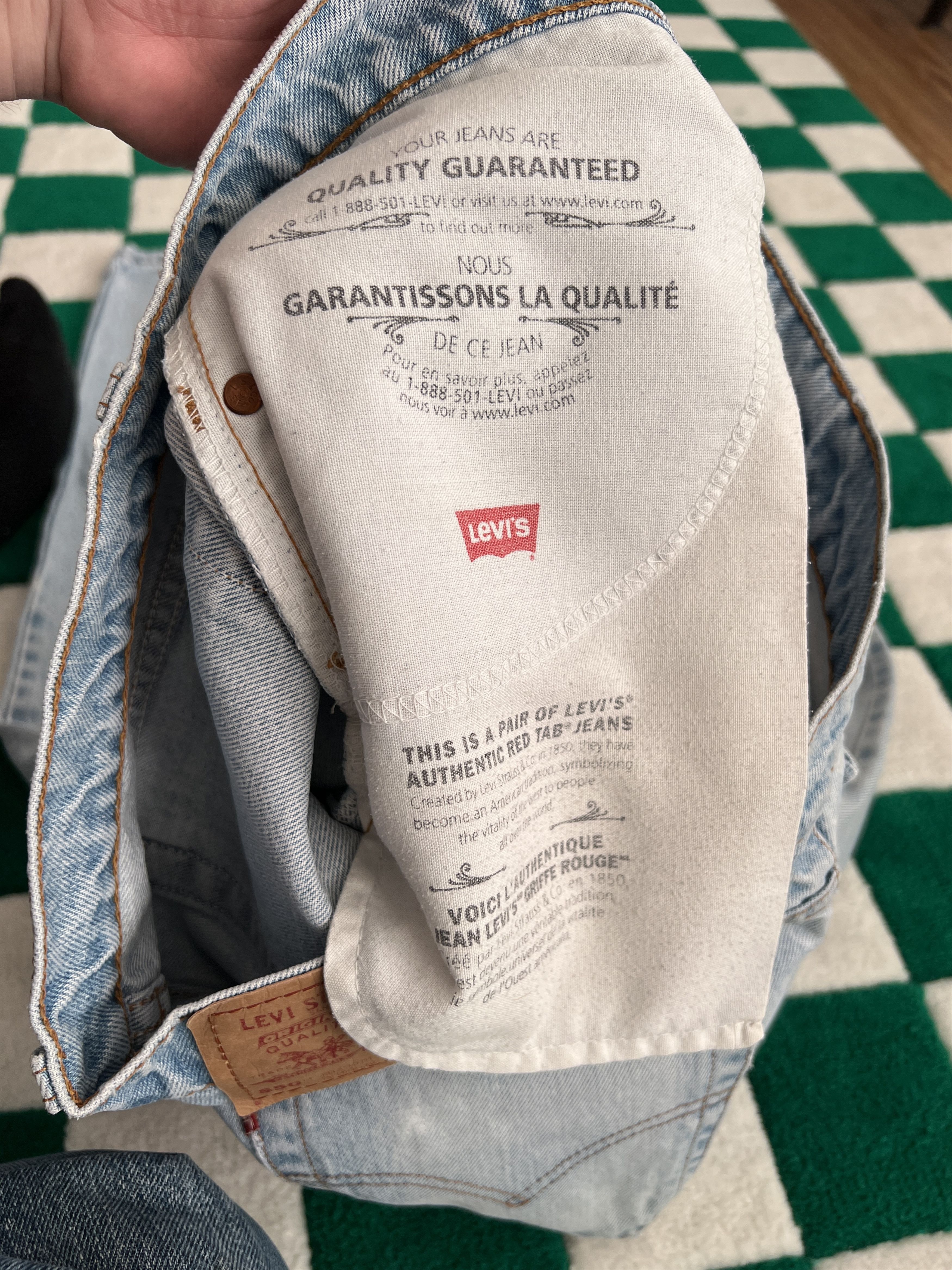 Levi's Vintage 90s Levis 550 Denim Jeans Size US 32 / EU 48 - 17 Thumbnail