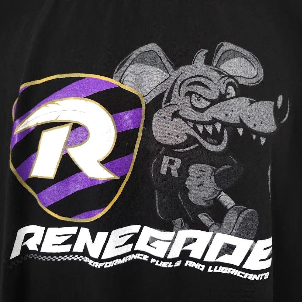 Hanes Hanes Renegade Racing T Shirt Mens XL Black Crew Neck Short Sleeve Cotton Size US XL / EU 56 / 4 - 3 Thumbnail