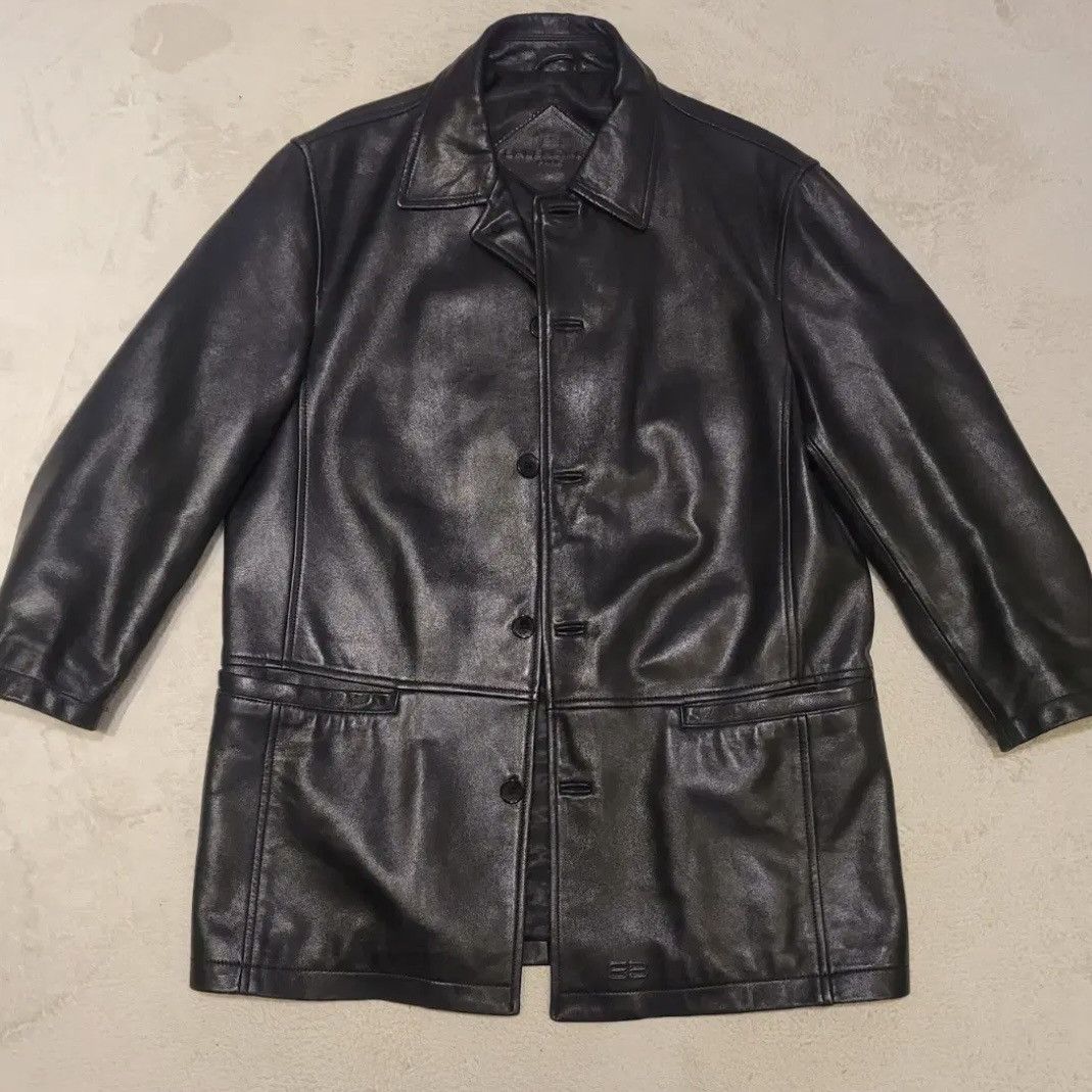 Balenciaga Balenciaga Leather Jacket/Coat Size US XL / EU 56 / 4 - 1 Thumbnail