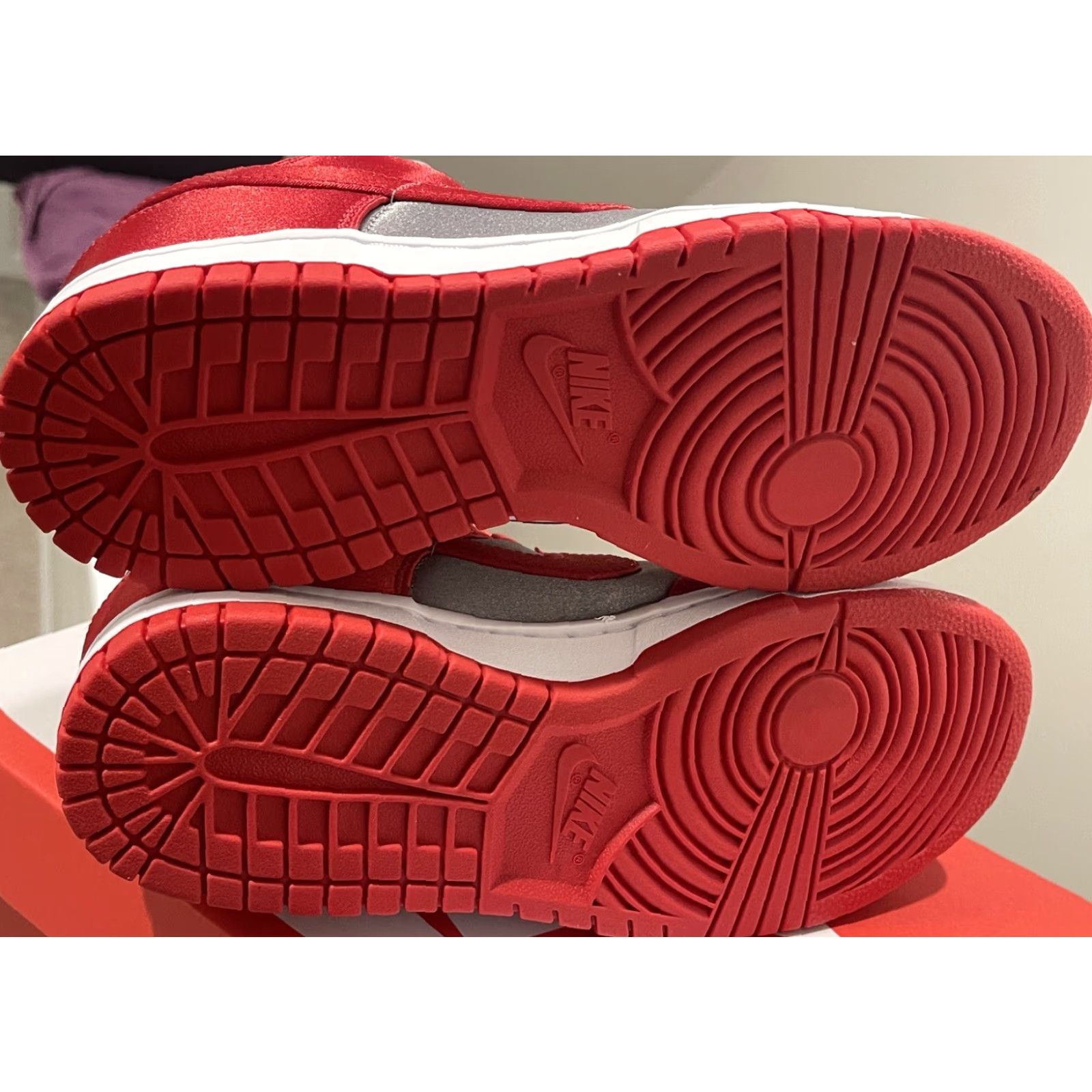 Nike Nike Dunk Low Varsity Red Medium Grey UNLV Satin Sz 9 Women’s Size US 9 / IT 39 - 4 Thumbnail