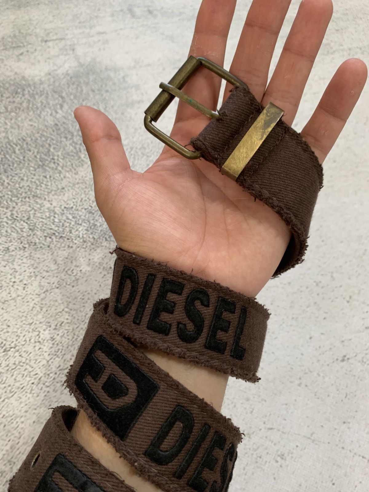 Diesel × Japanese Brand × Vintage Vintage diesel brown belt Size ONE SIZE - 3 Thumbnail
