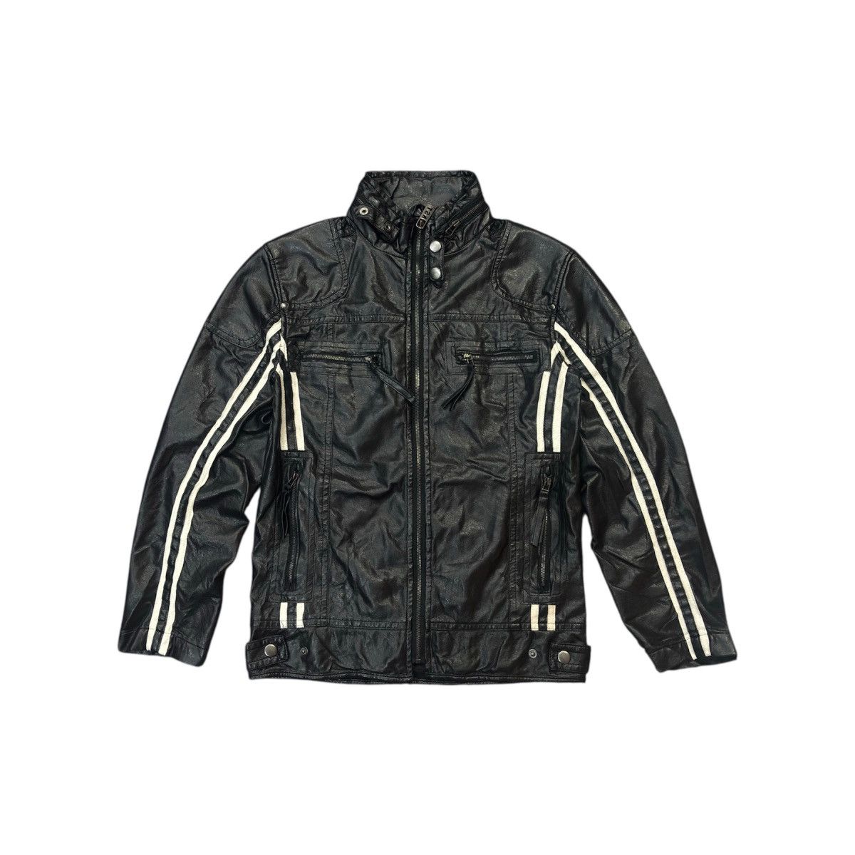 Japanese Brand Ba-Tsu Studio Motorcycle Jacket Style, Avant Garde Size XS / US 0-2 / IT 36-38 - 1 Thumbnail