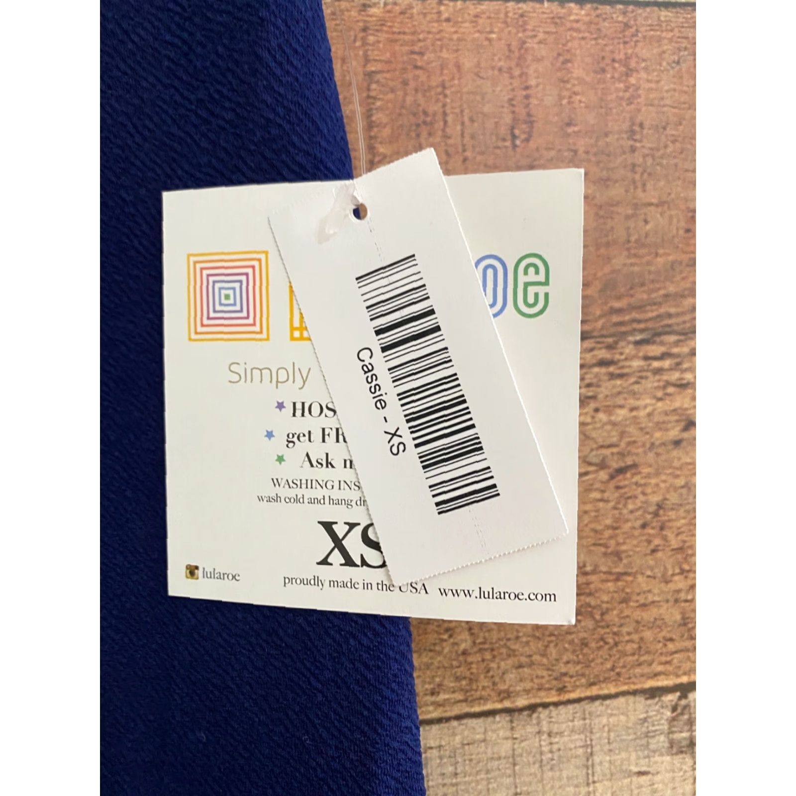 Vintage LulaRoe Cassie Skirt XS Blue Women Knee Length Solid Business Casual Size 26" / US 2 / IT 38 - 2 Thumbnail