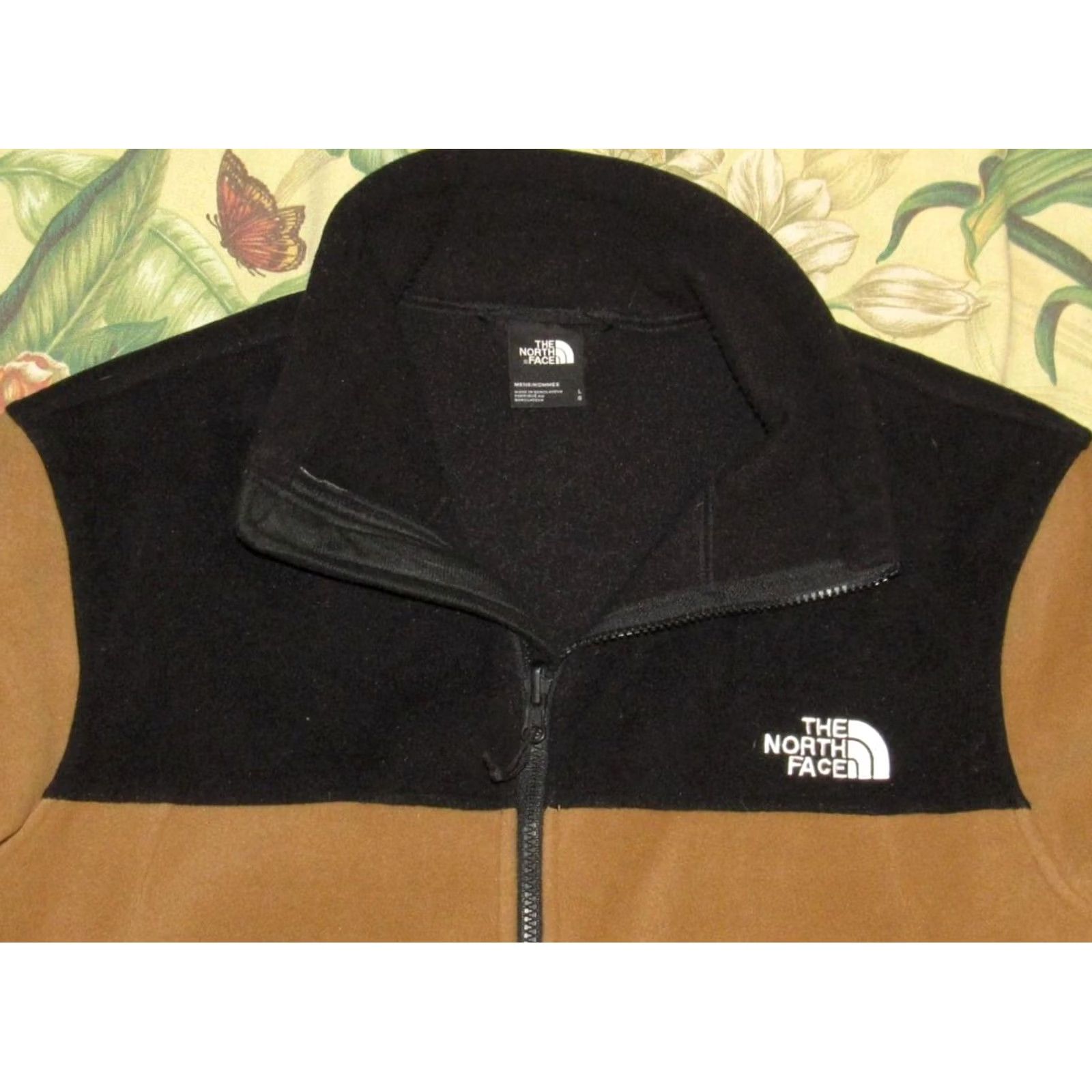 The North Face NORTH FACE Brown Black Full Zip Fleece Jacket Large Mens Size US L / EU 52-54 / 3 - 2 Thumbnail